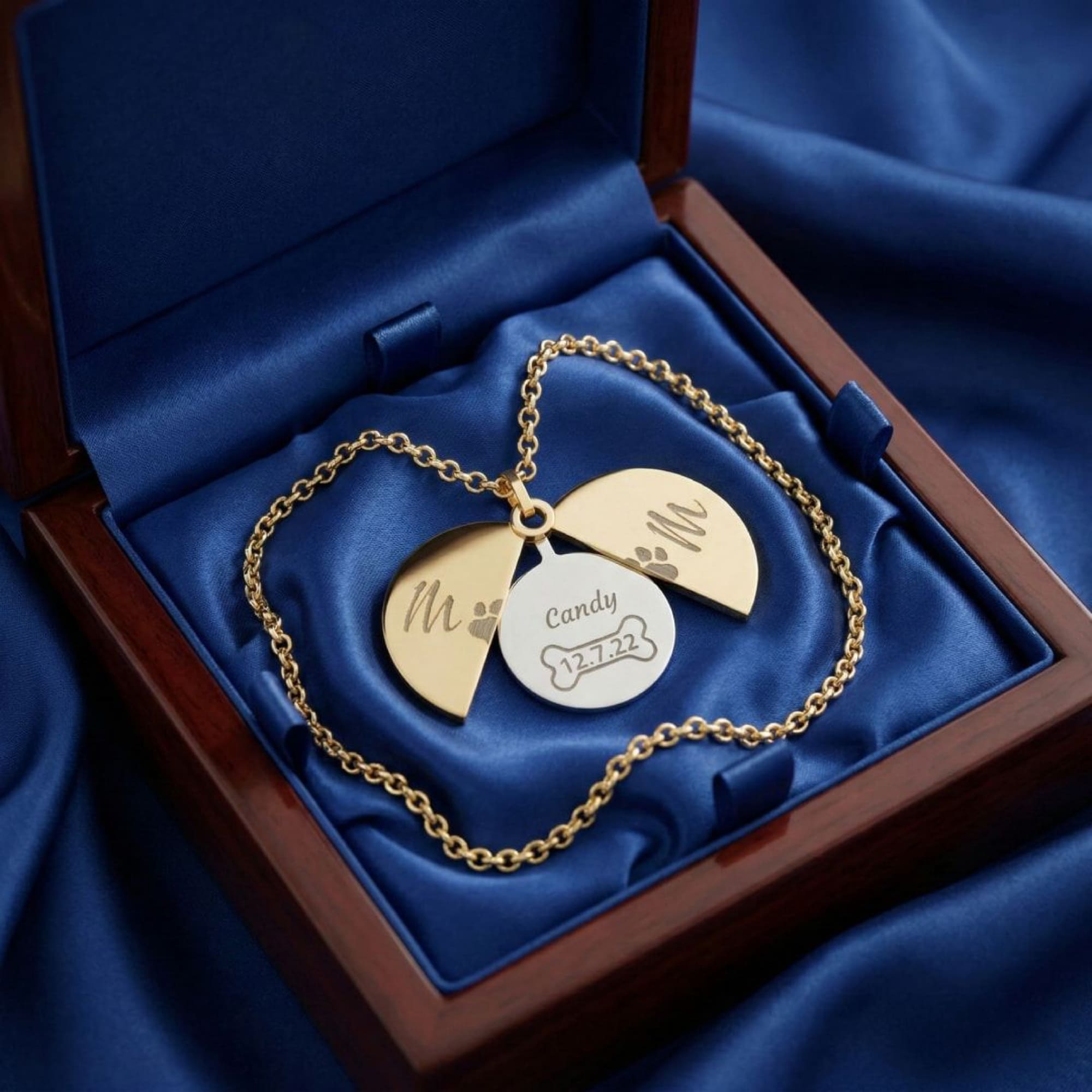 Engraved Personalized "MOM" Hidden Circle Necklace - Queer Pet Mom Gift (316L Steel) product thumbnail image Engraved Personalized "MOM" Hidden Circle Necklace - Queer Pet Mom Gift (316L Steel) product thumbnail image