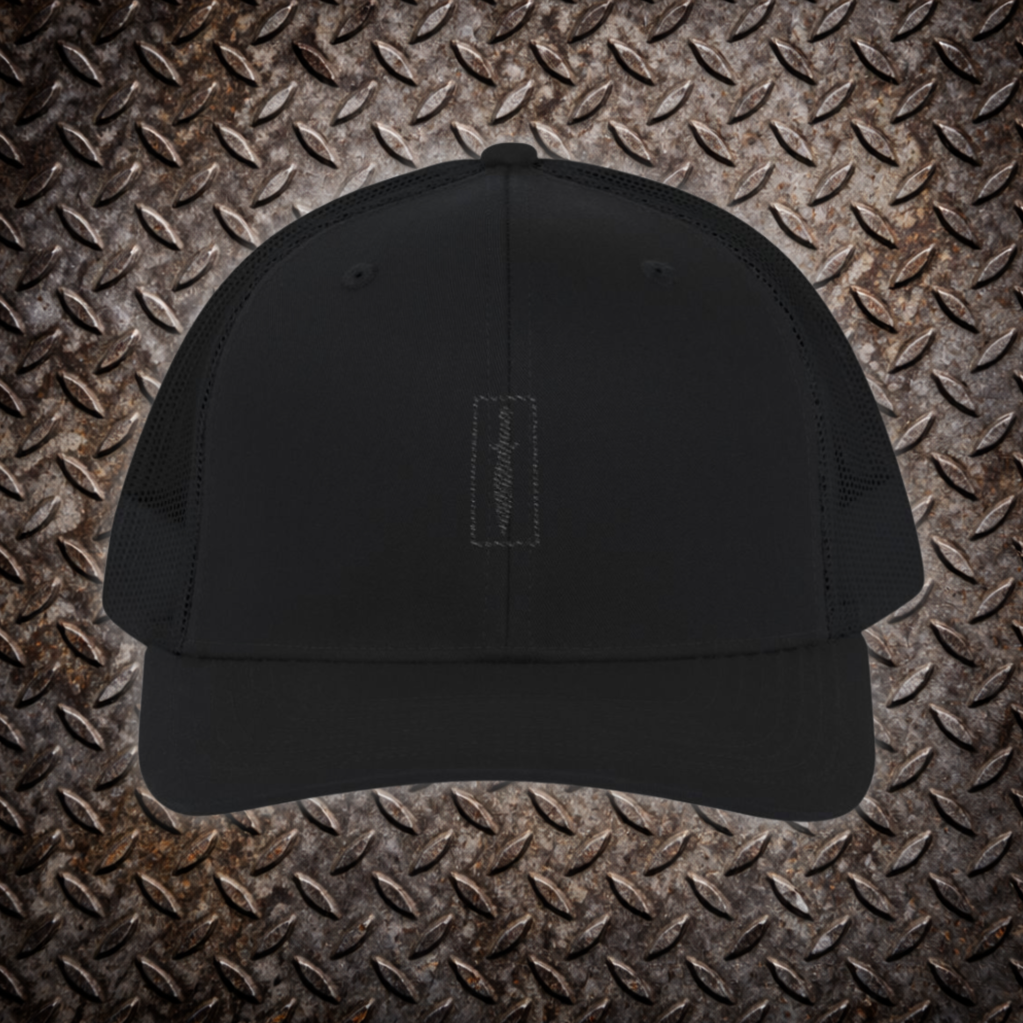 Blackout Logo Snapback Trucker Hat – Stealth Conviction | Christian Men’s EDC Hat, 2A Lifestyle Gear product thumbnail image