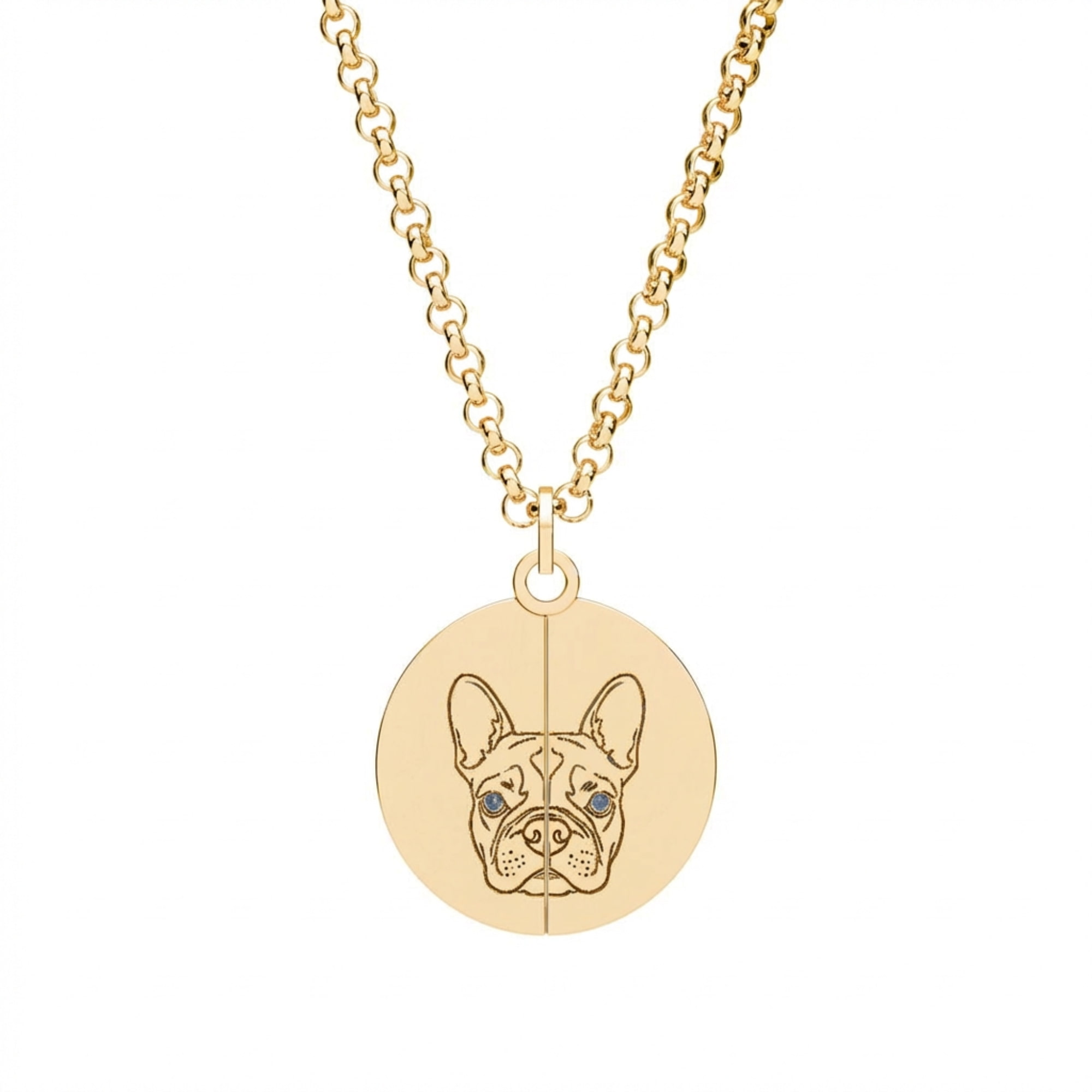 Custom Hidden Circle Necklace - Perfect Gift For Queer Pet Mom (316L Steel) product thumbnail image Custom Hidden Circle Necklace - Perfect Gift For Queer Pet Mom (316L Steel) product thumbnail image