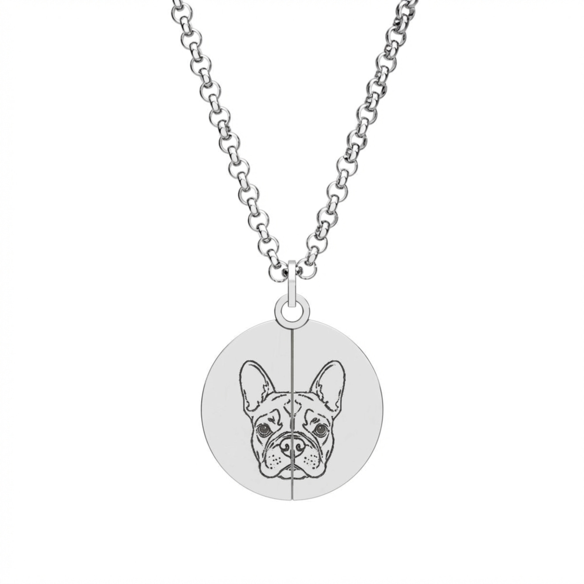 Custom Hidden Circle Necklace - Perfect Gift For Queer Pet Mom (316L Steel) product thumbnail image Custom Hidden Circle Necklace - Perfect Gift For Queer Pet Mom (316L Steel) product thumbnail image