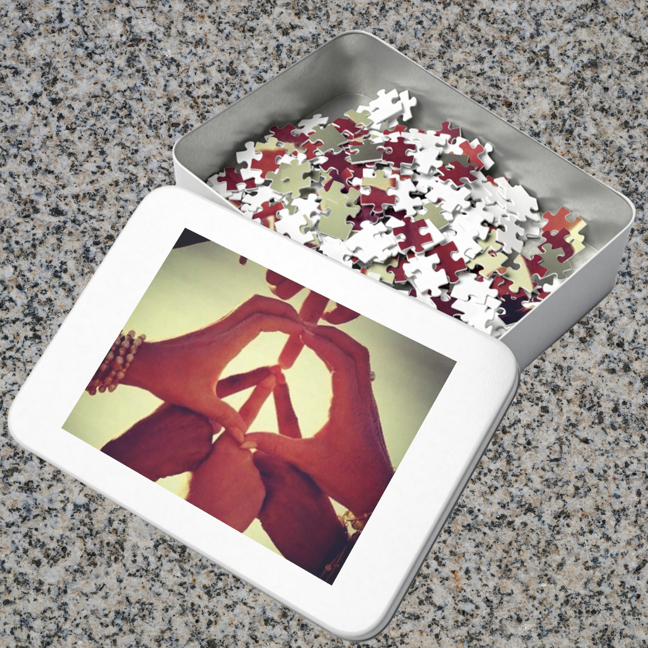 Teamwork Core Peace Sign Jigsaw Puzzle  (30, 110, 252, 500,1000-Piece)