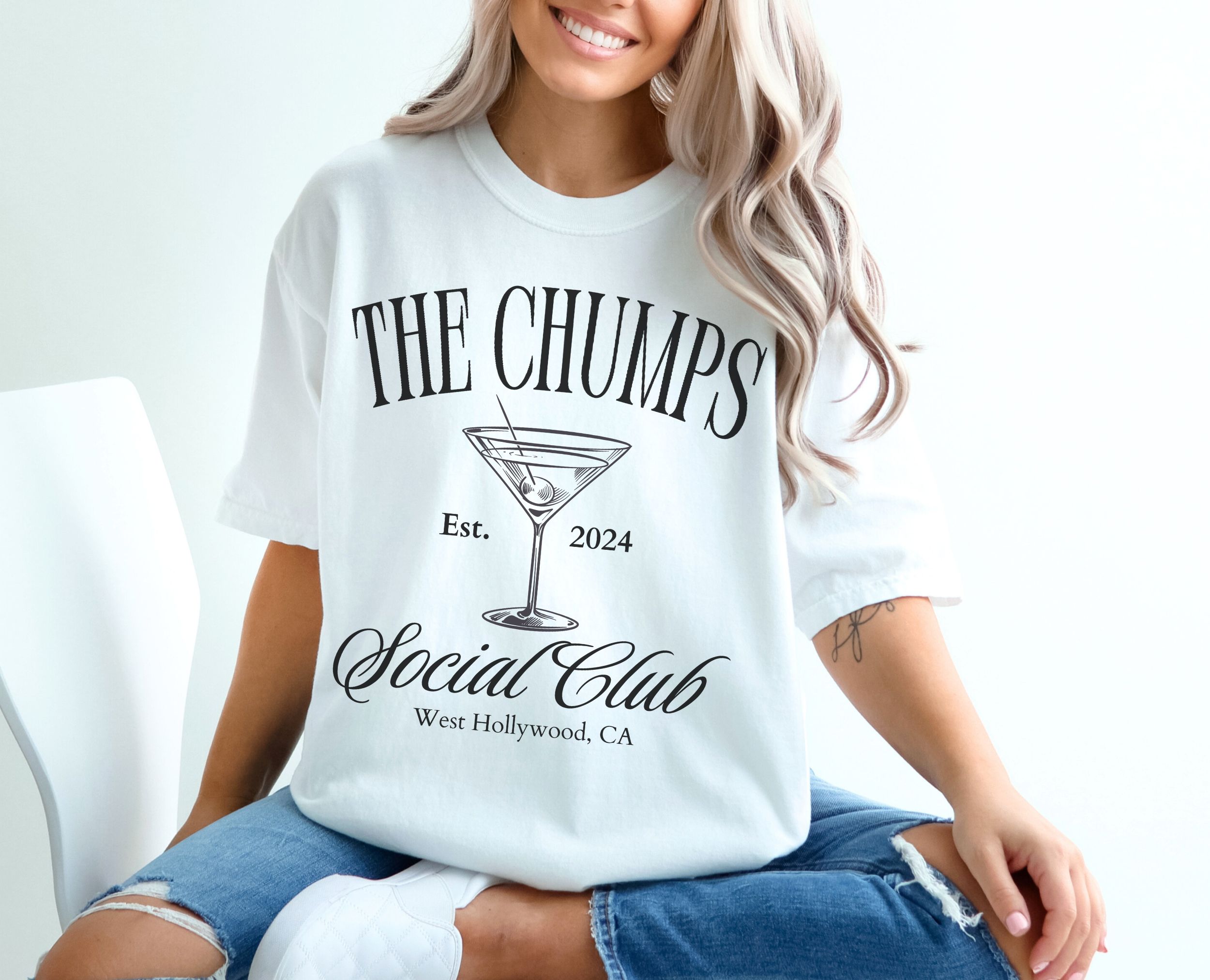 The Chumps Martini Social Club CC tee product thumbnail image The Chumps Martini Social Club CC tee product thumbnail image