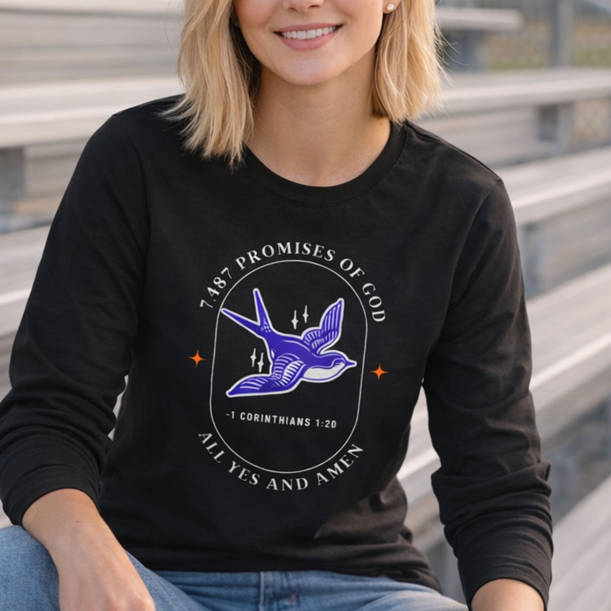 'Promises Of God' Long Sleeve Tee