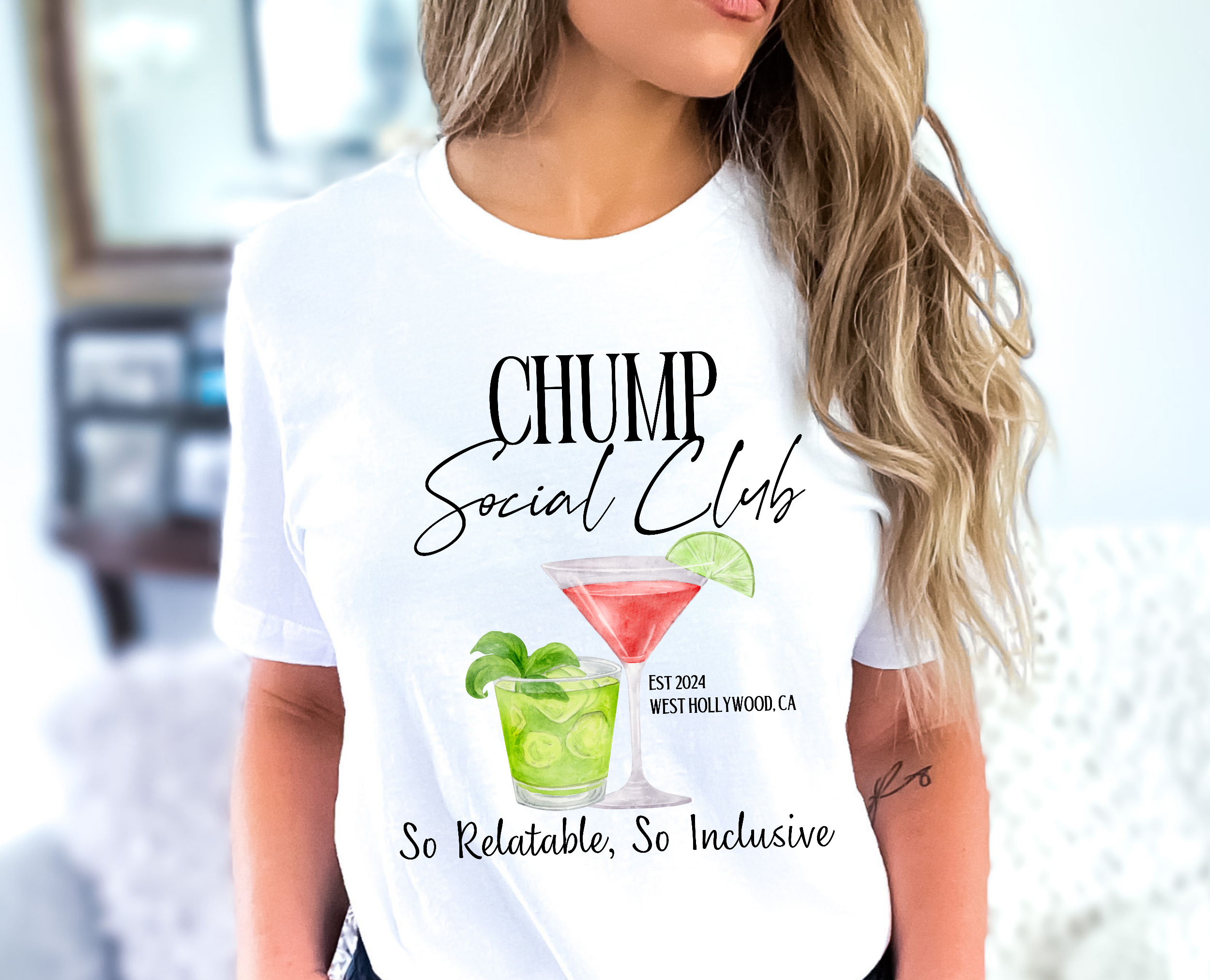 Chump Social Colorful Cocktails soft tee