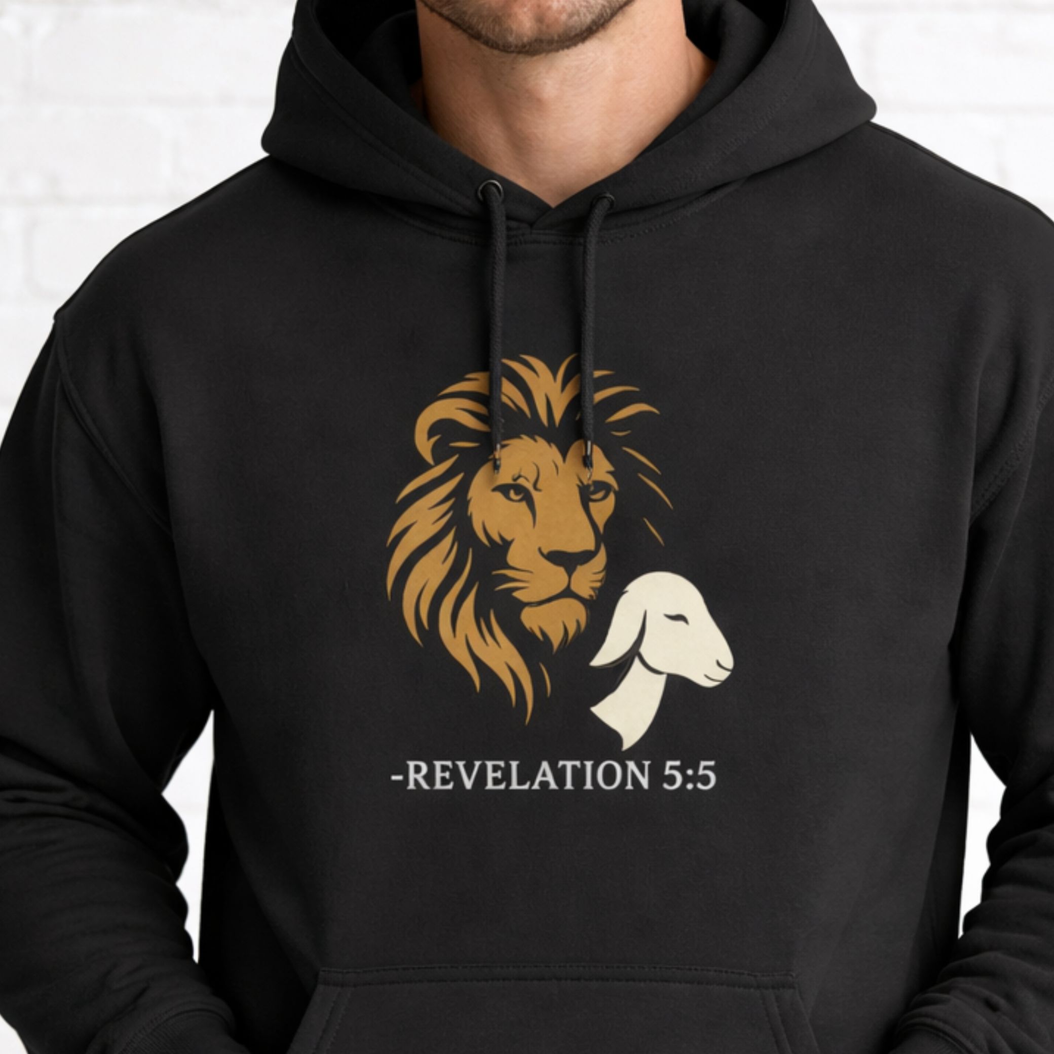 'Lion and Lamb' Midweight Hoodie product thumbnail image
