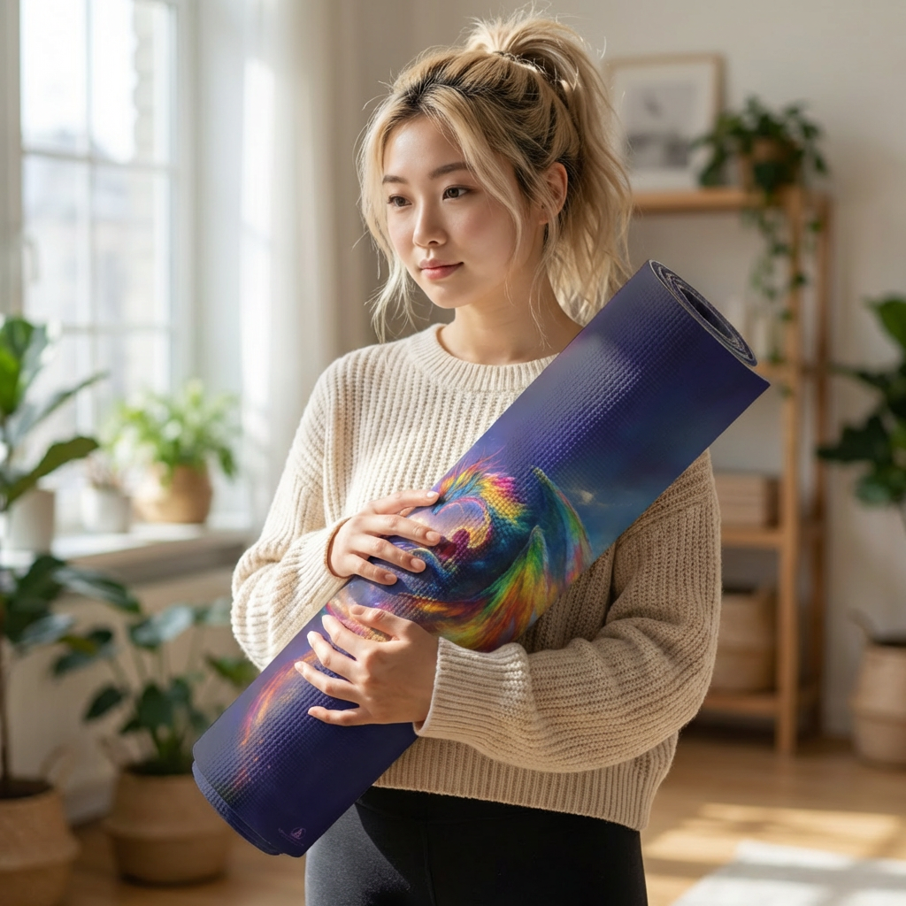 Inner Child Protector Yoga Mat - You are worthy of Love product thumbnail image Inner Child Protector Yoga Mat - You are worthy of Love product thumbnail image