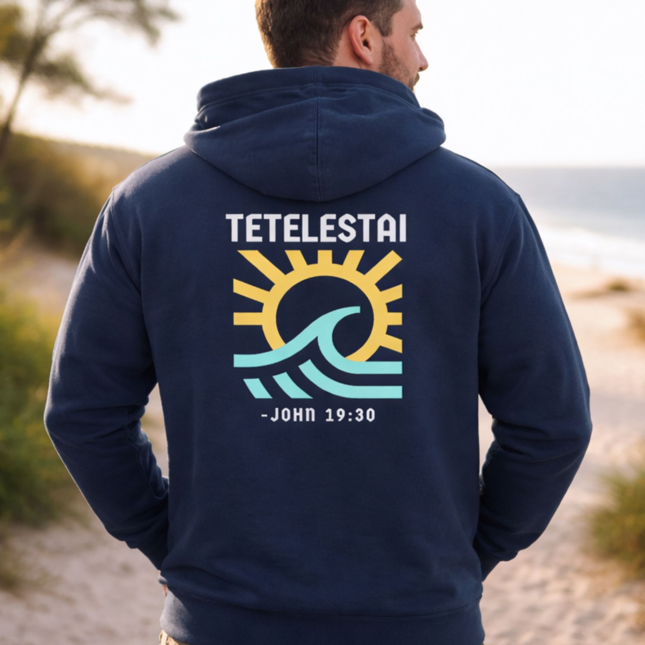 'Tetelestai' Midweight Hoodie product thumbnail image