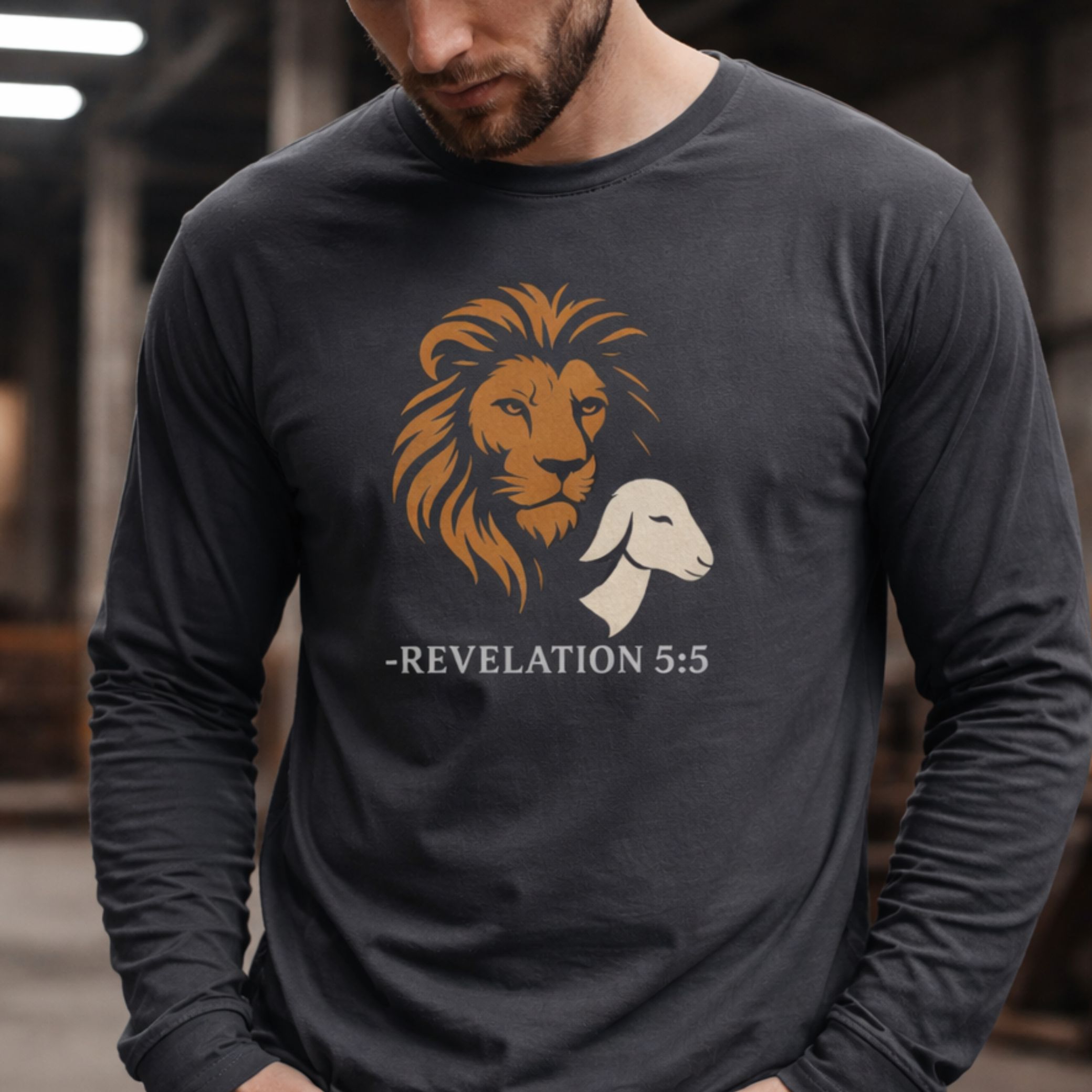 'Lion And Lamb' Long Sleeve Tee