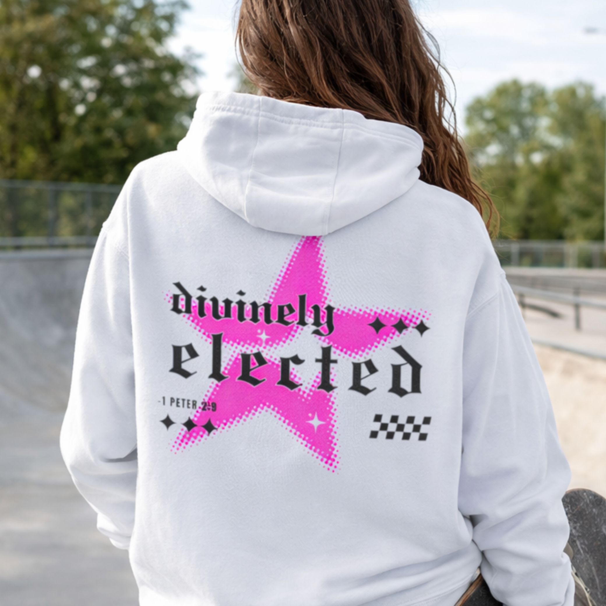 'Divinely Elected' Midweight Hoodie  product thumbnail image