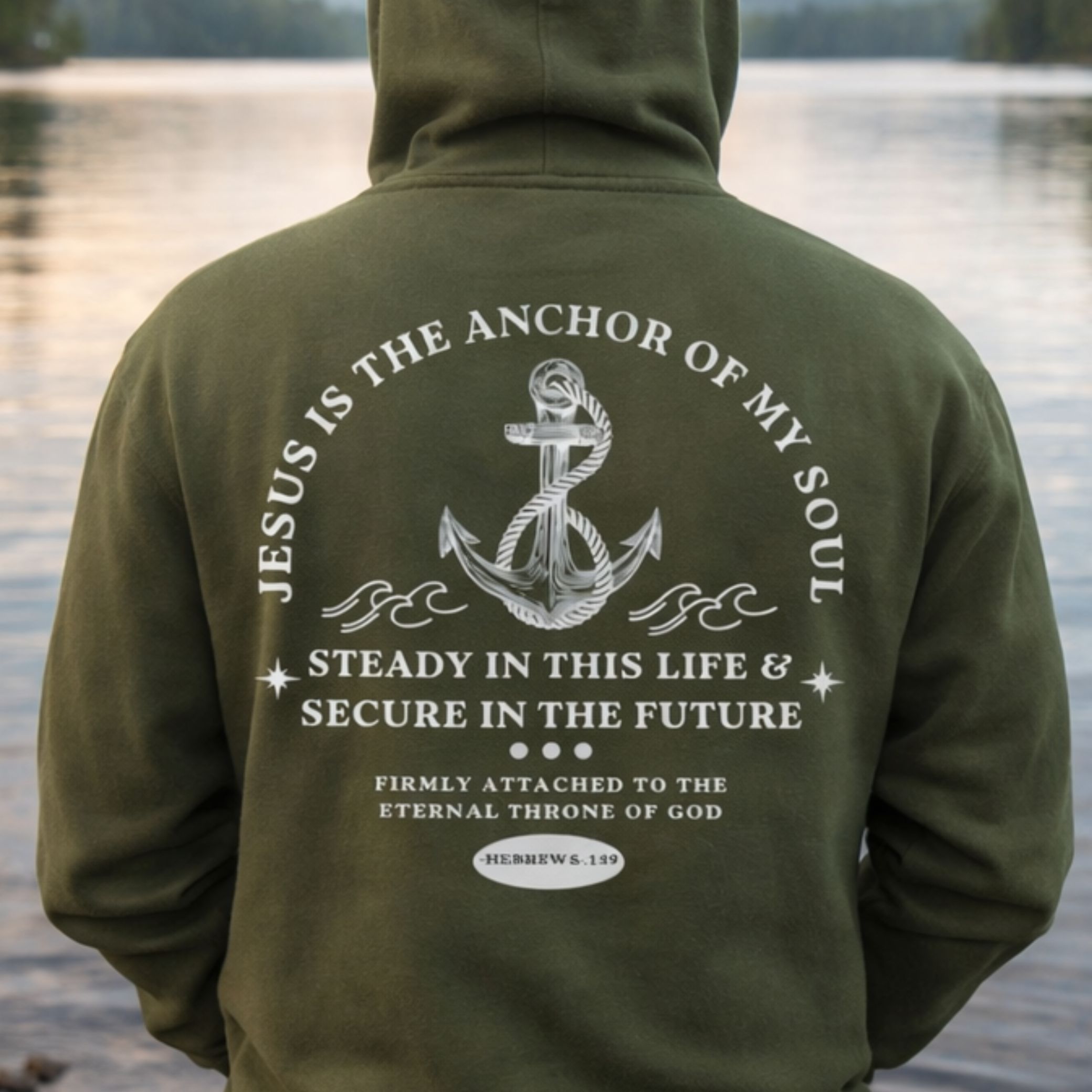 'Anchor of My Soul' Midweight Hoodie 
