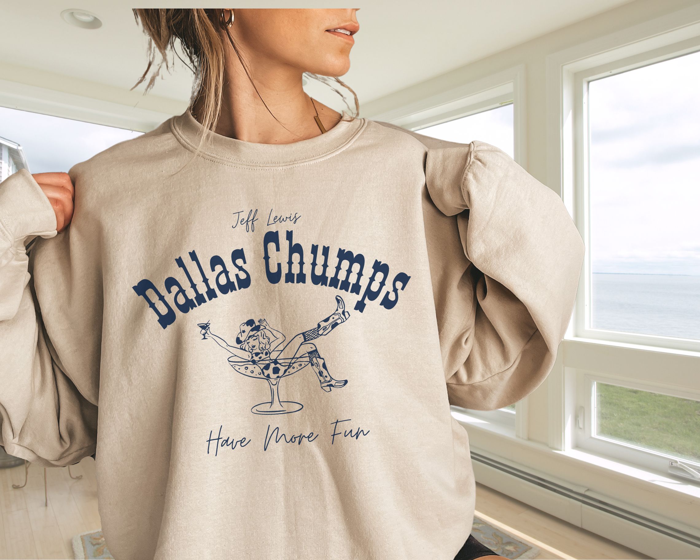 Dallas Chumps Have More Fun Cozy Sweatshirt