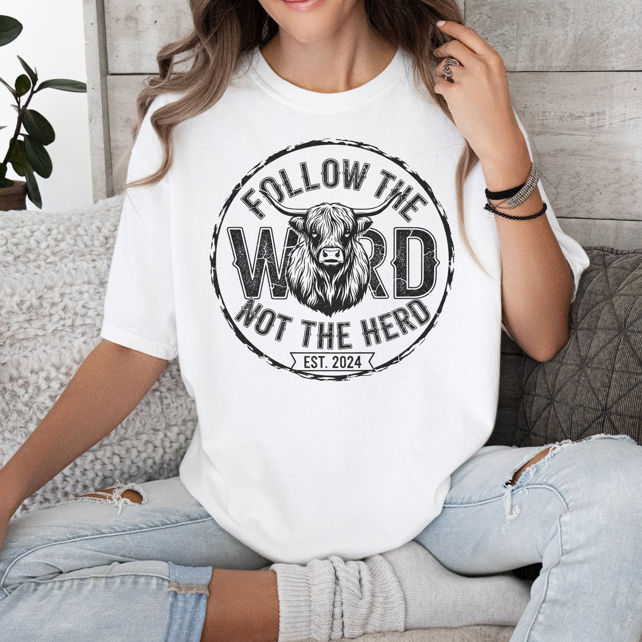 Follow the Word Tee — Christian Faith Graphic  product thumbnail image