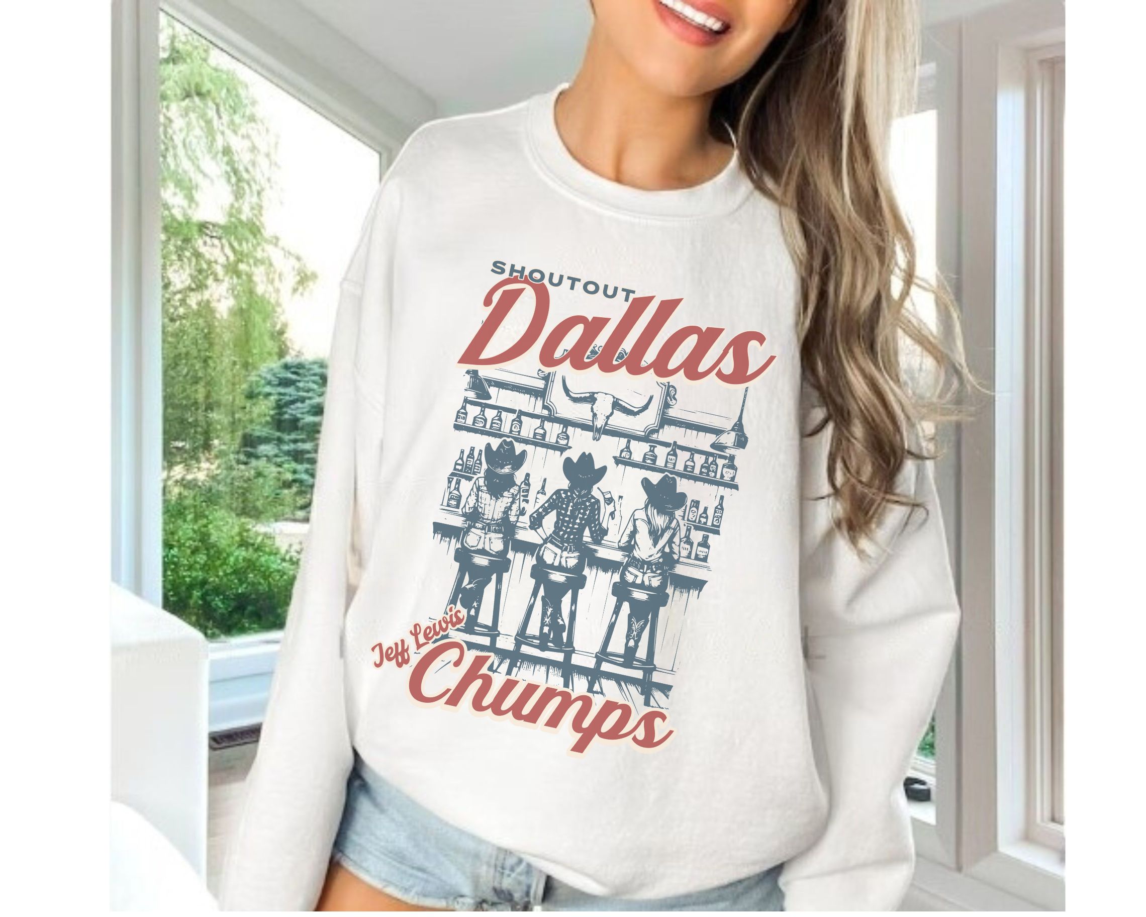 Shoutout Dallas Chumps Cozy Sweatshirt