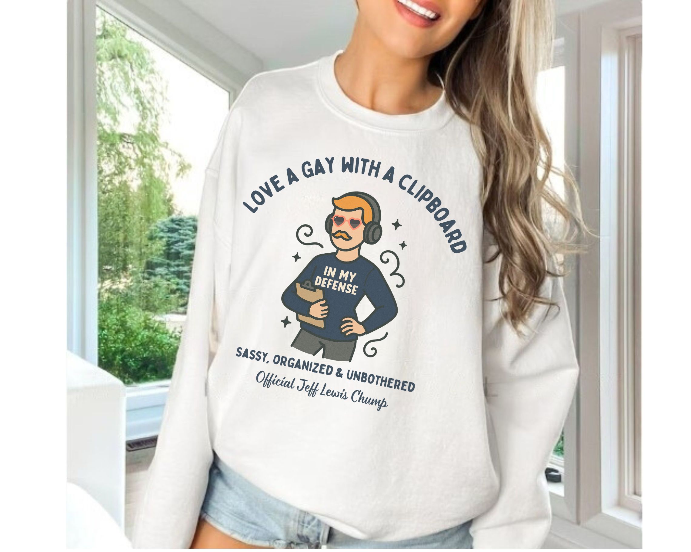 Fun Gay With A Clipboard cozy Sweatshirt