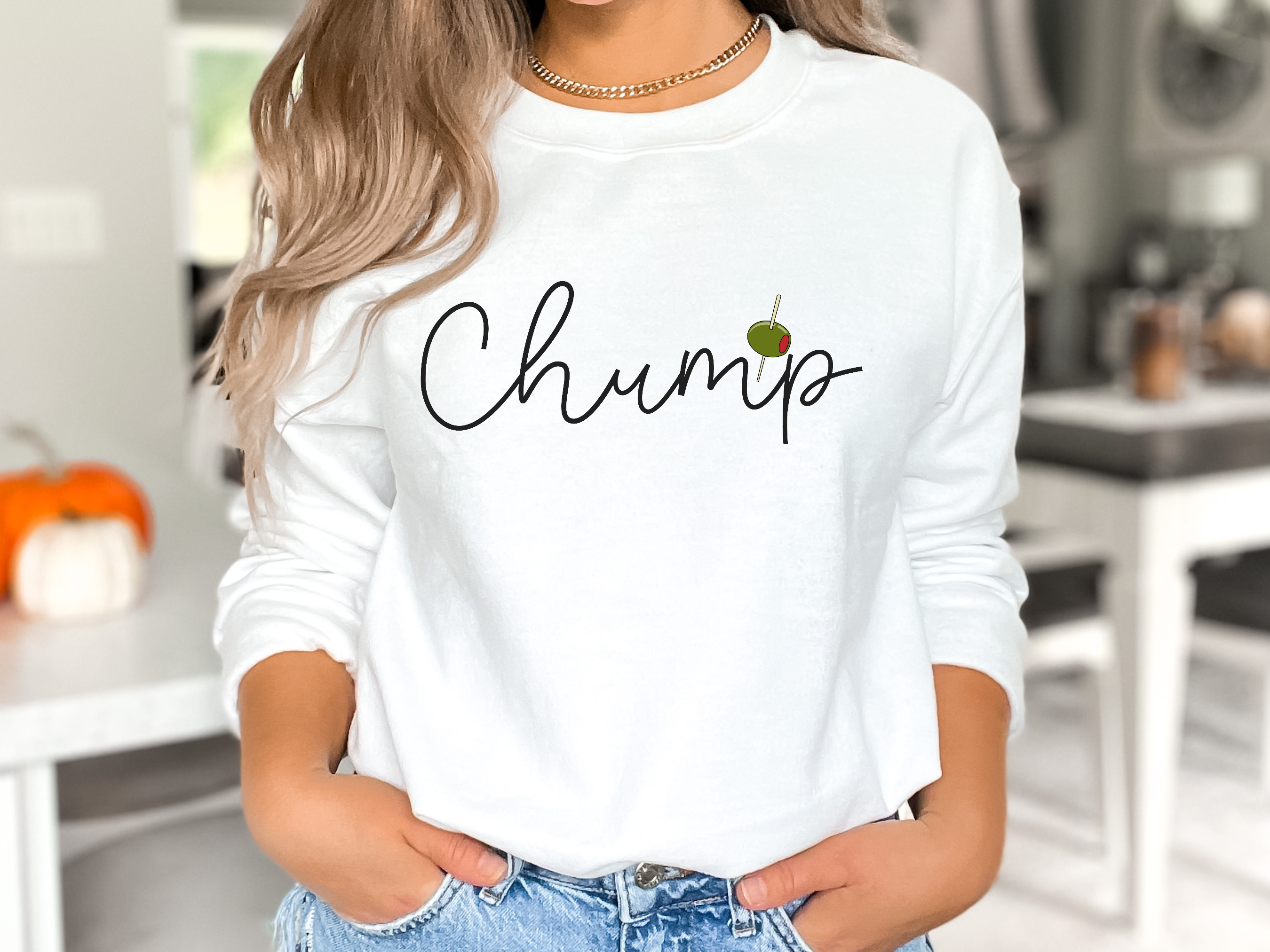 Fun Chump Olive Cozy Sweatshirt product thumbnail image Fun Chump Olive Cozy Sweatshirt product thumbnail image