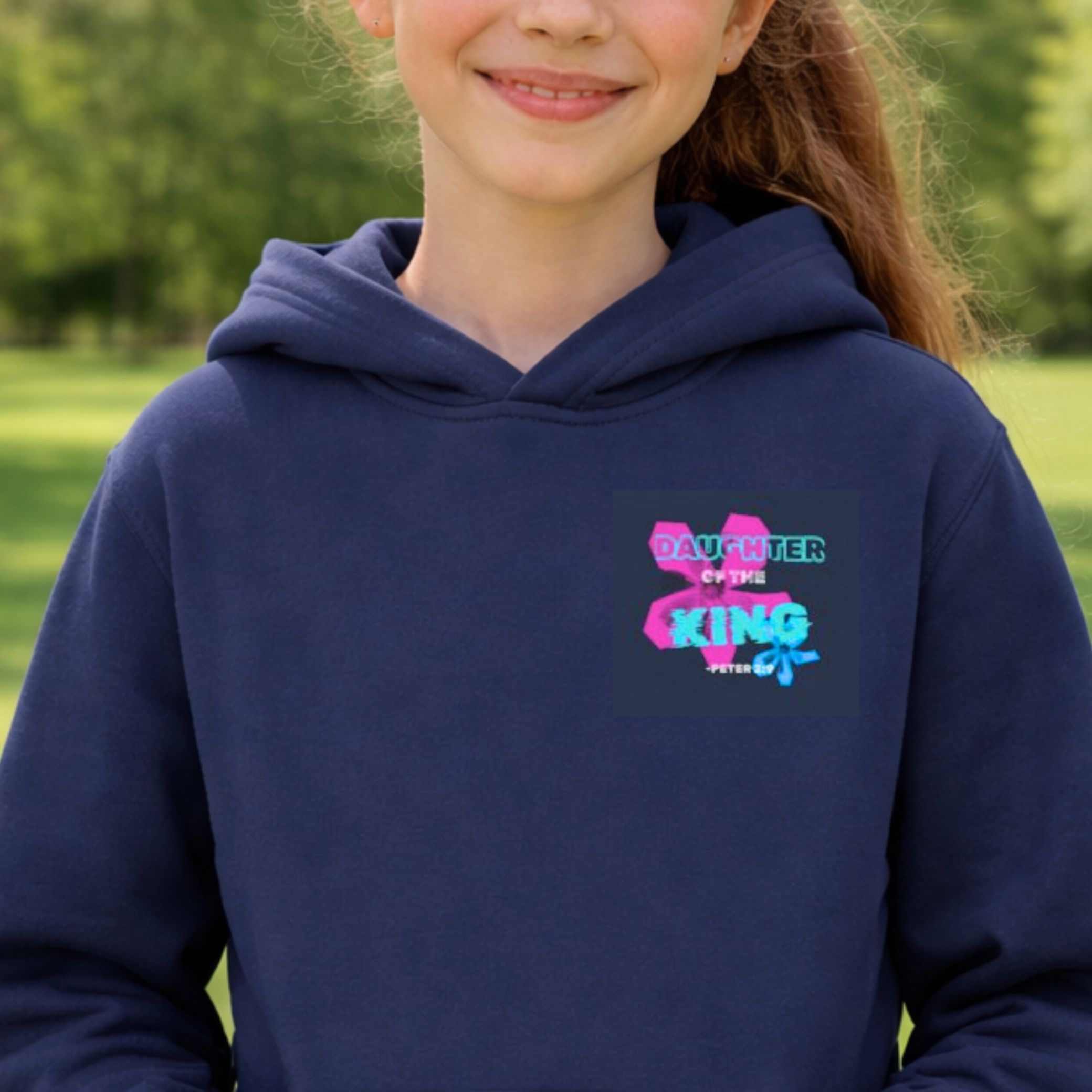 'Daughter Of The King' Youth Hoodie product thumbnail image