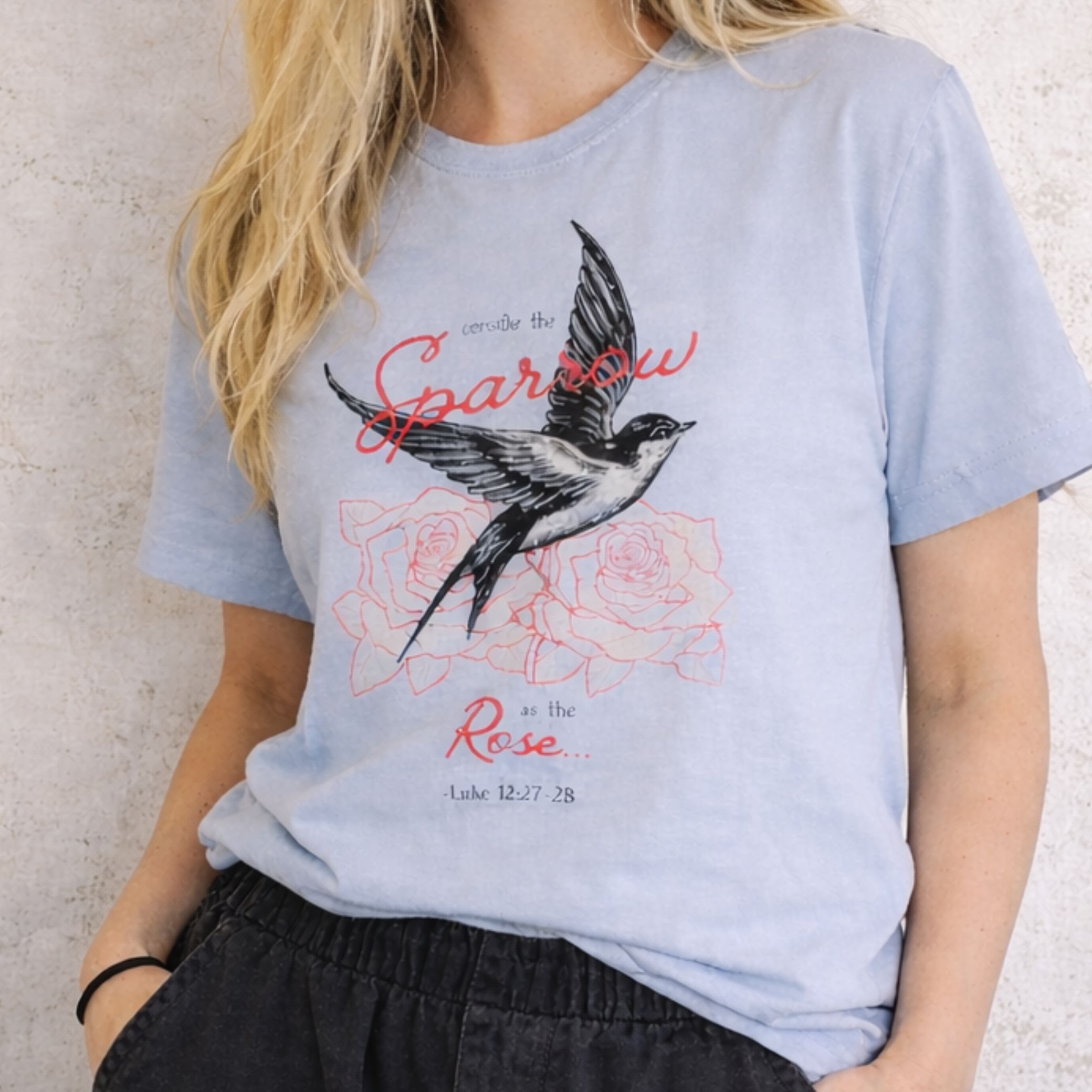 'Sparrow And Rose' Short Sleeve Shirt