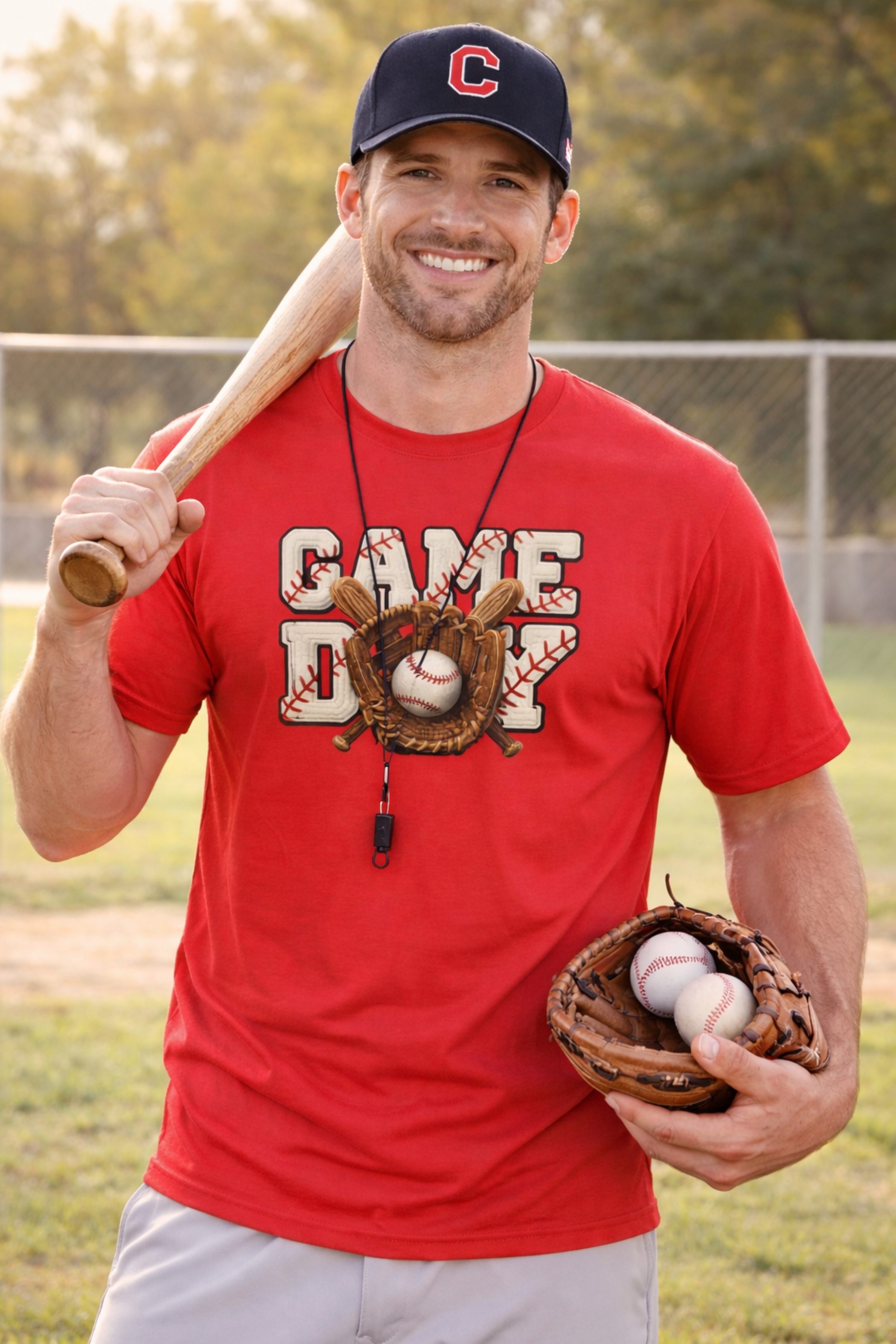Baseball Game Day Shirt, Baseball Fan Graphic Tee, Game Day Baseball T-Shirt, Sports Fan Shirt, Stadium Ready Baseball Tee product thumbnail image