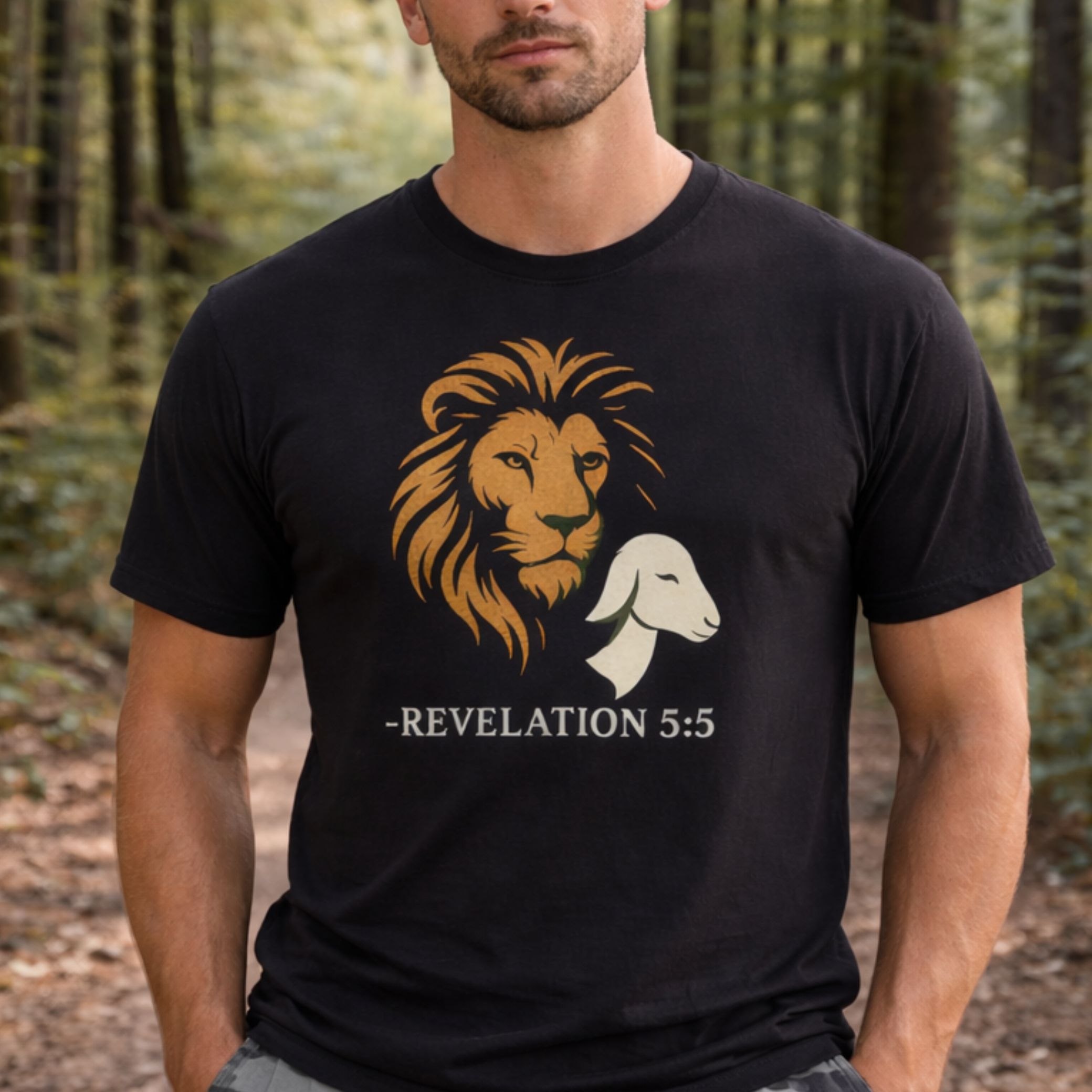 'Lion And Lamb' Short Sleeve Tee
