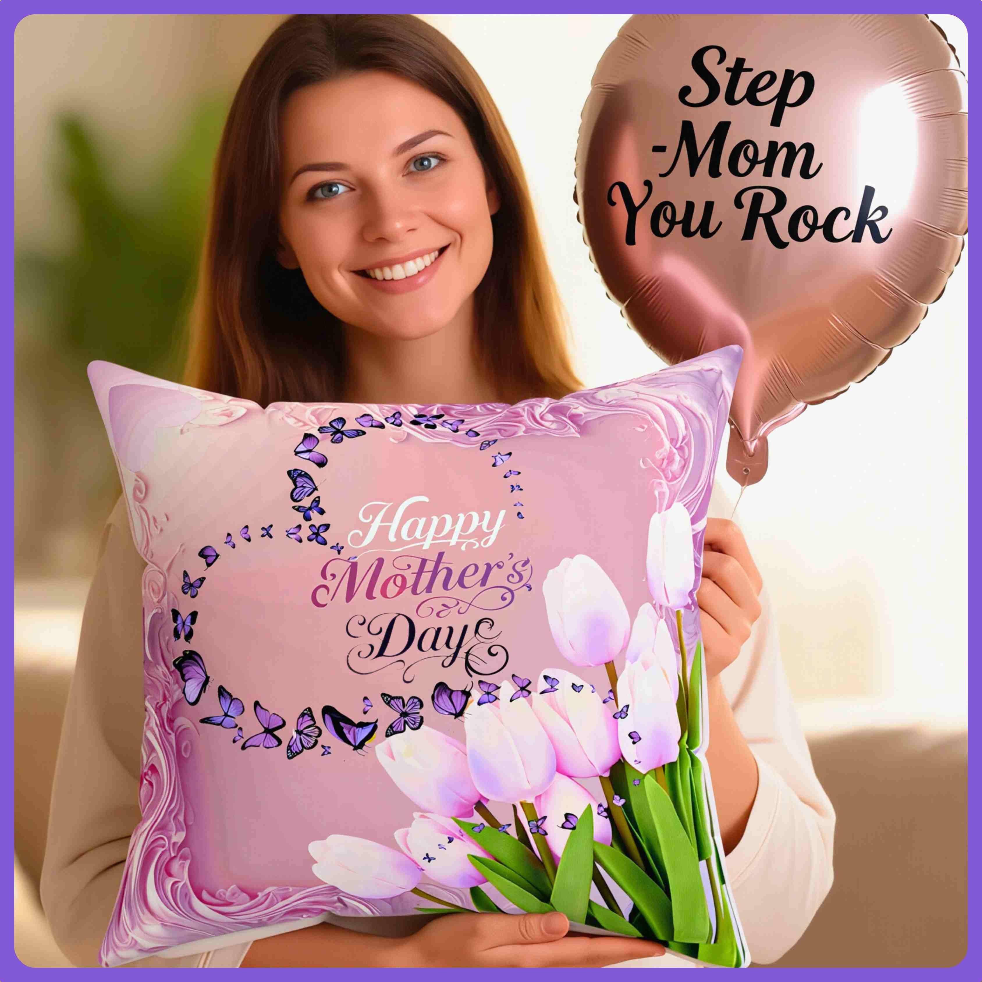 Mother's Day Gift Ideas | Square Polyester Couch Cushion product thumbnail image Mother's Day Gift Ideas | Square Polyester Couch Cushion product thumbnail image