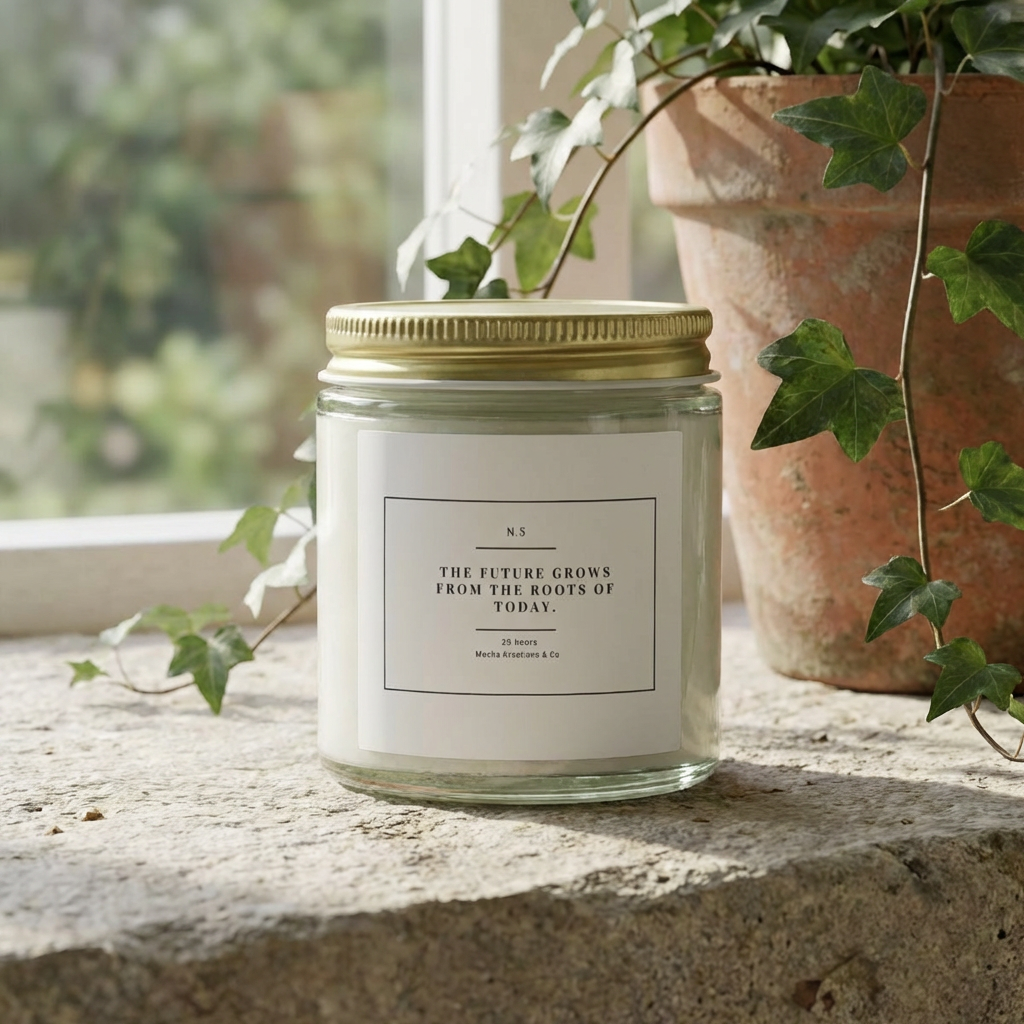 The future grows from the roots of today. Coconut Apricot Scented Candle (4oz &amp; 9oz) product thumbnail image