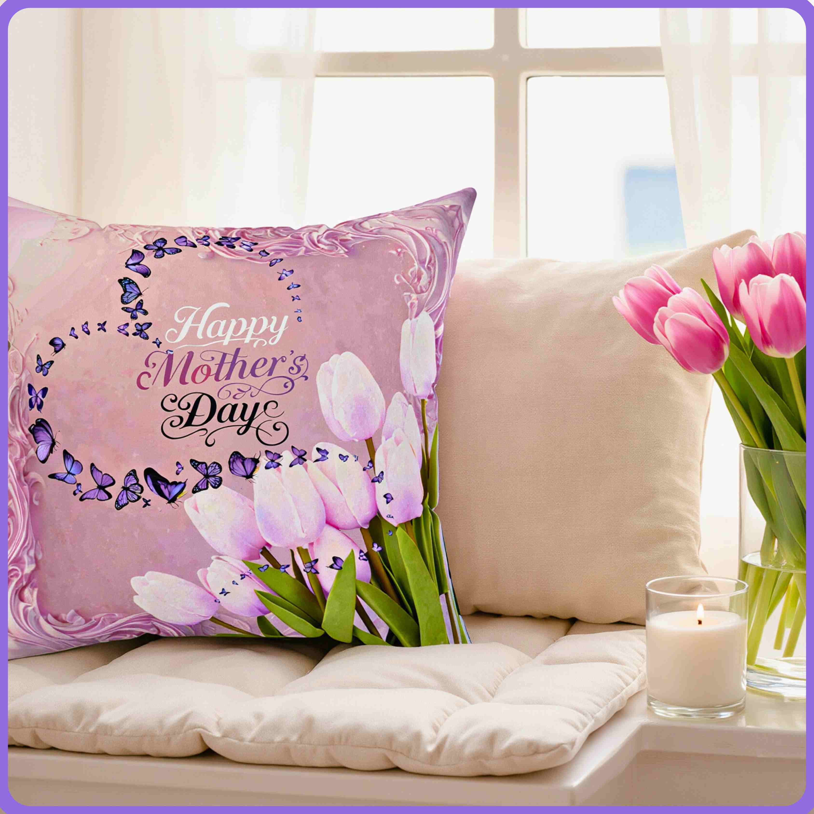 Mother's Day Gift Ideas | Square Polyester Couch Cushion product thumbnail image Mother's Day Gift Ideas | Square Polyester Couch Cushion product thumbnail image
