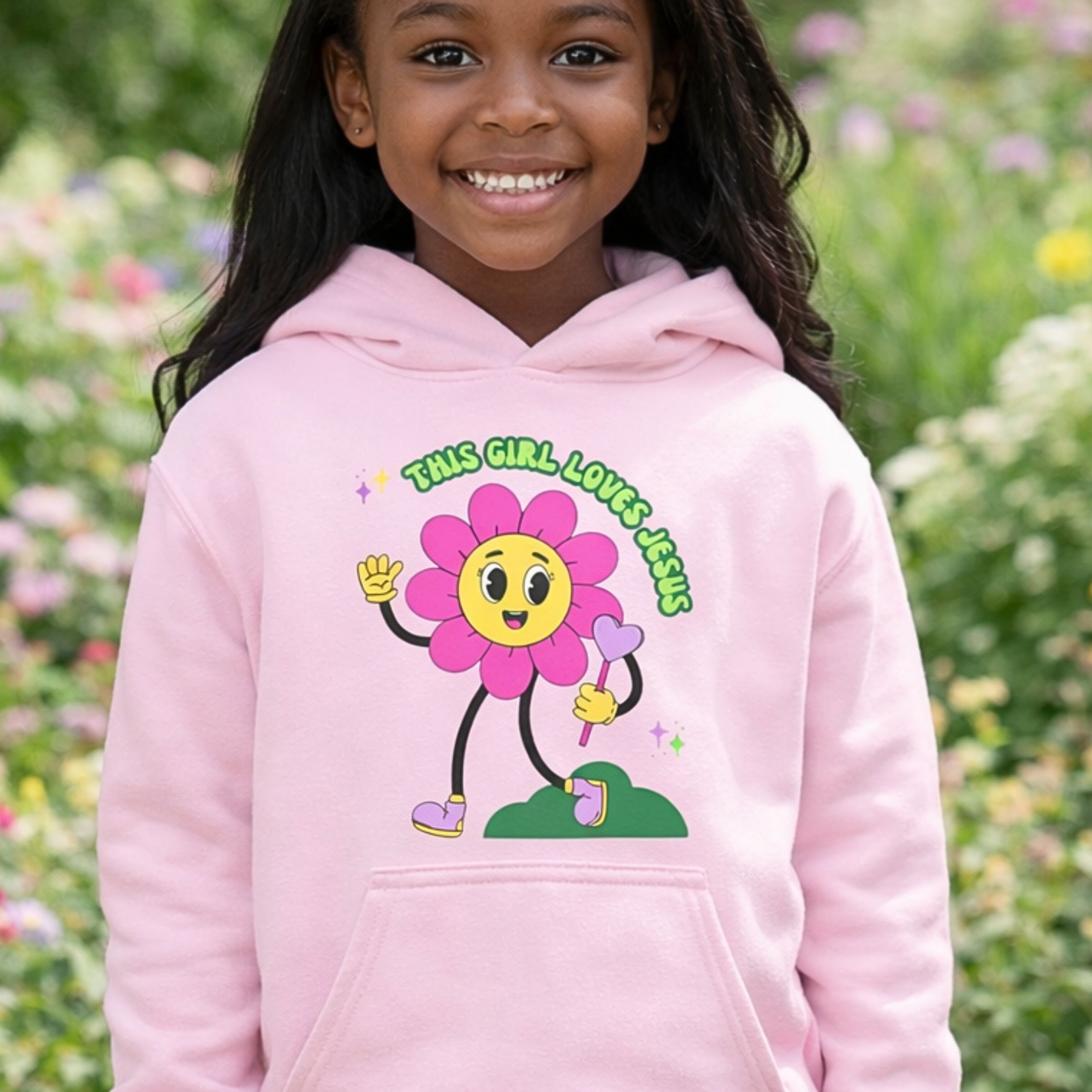 'This Girl Loves Jesus' Youth Hoodie product thumbnail image