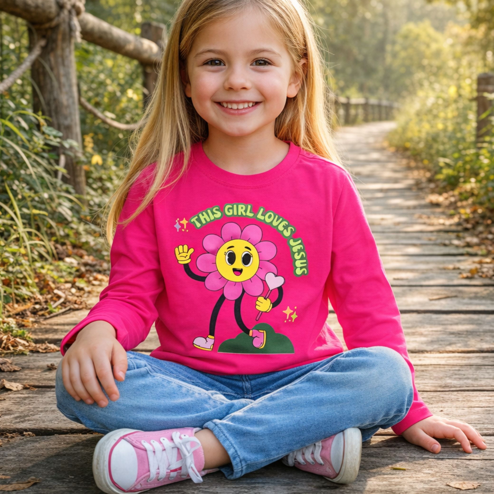 'This Girl Loves Jesus' Youth Long Sleeve