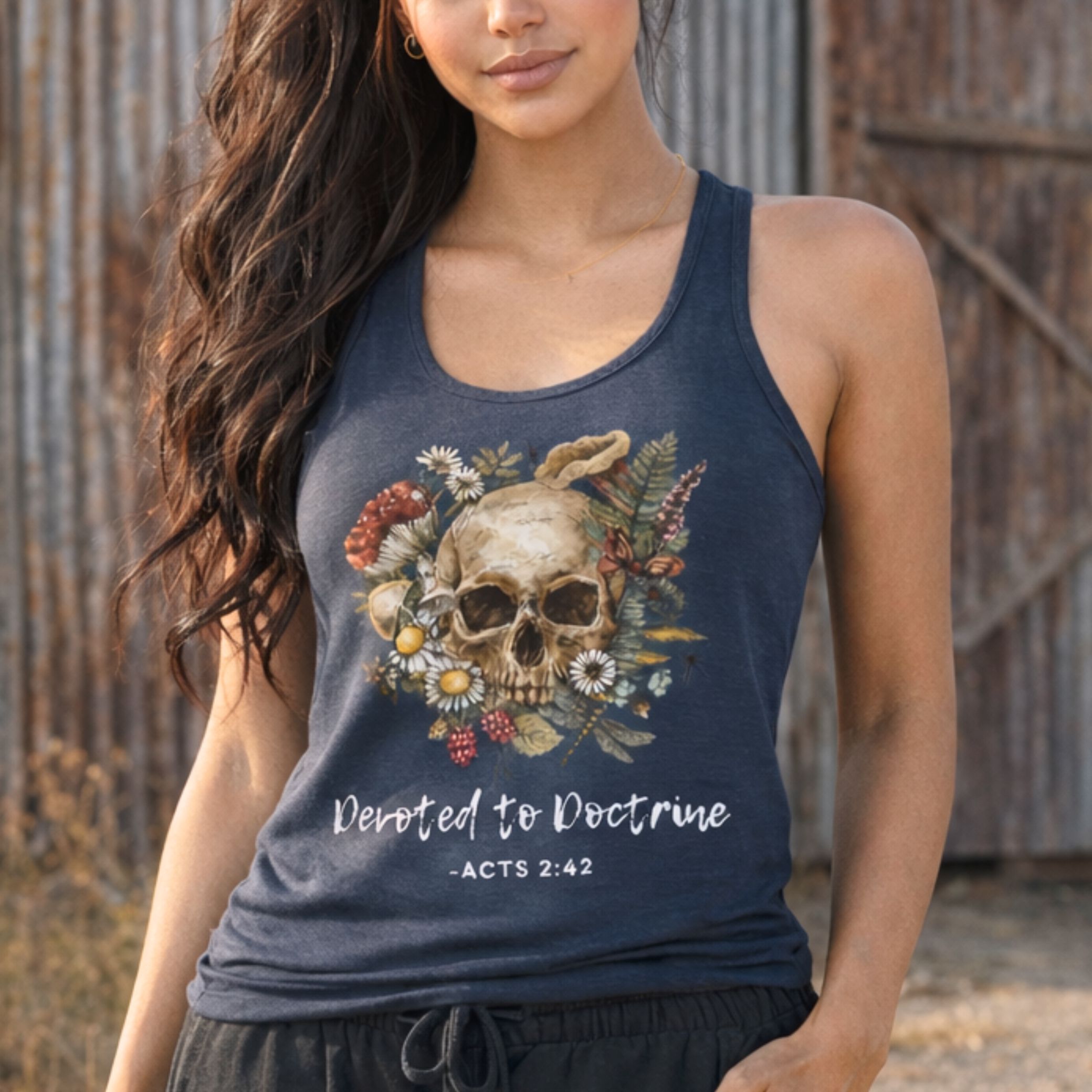 'Devoted To Doctrine' Racerback Tank 