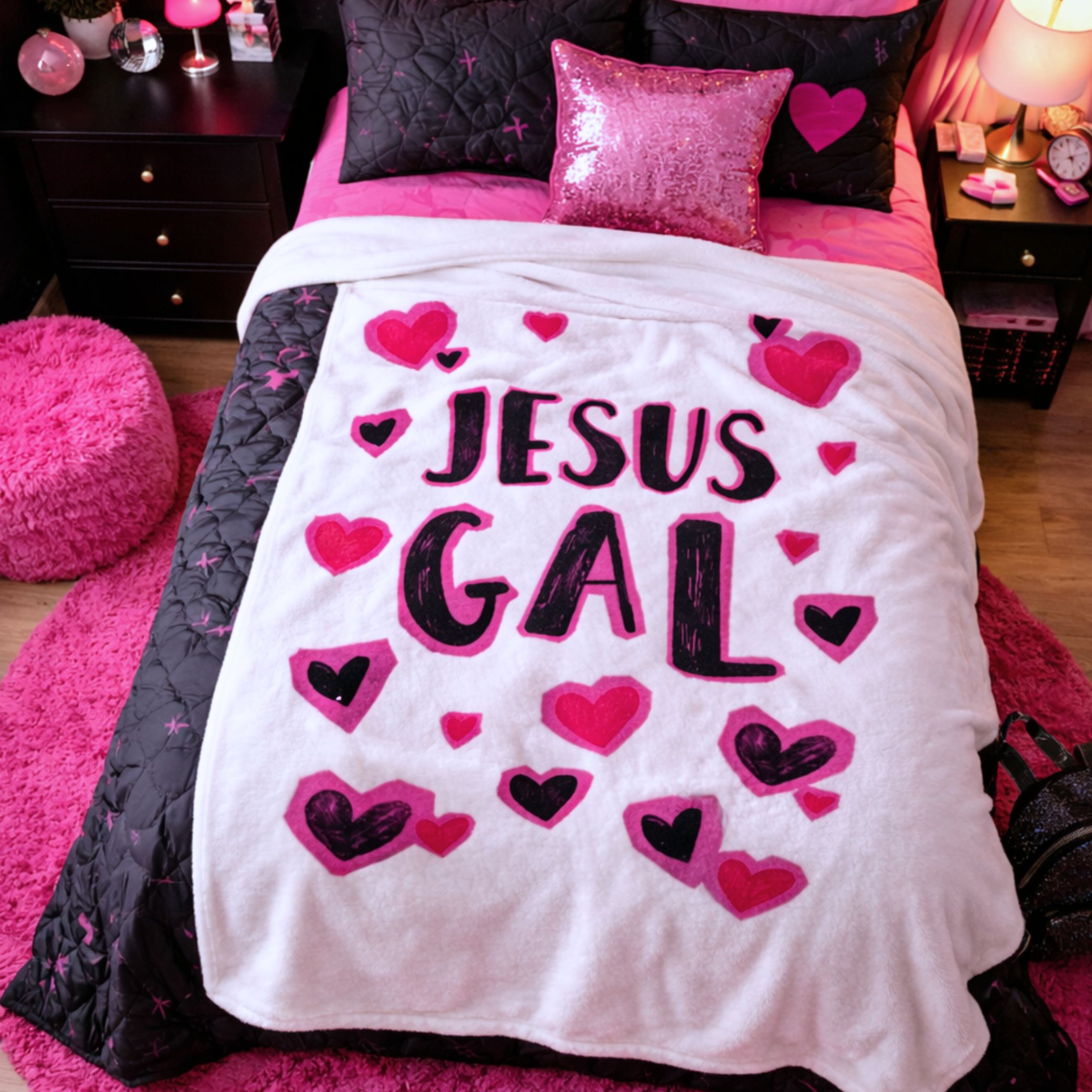'Jesus Gal' Fleece Throw product thumbnail image