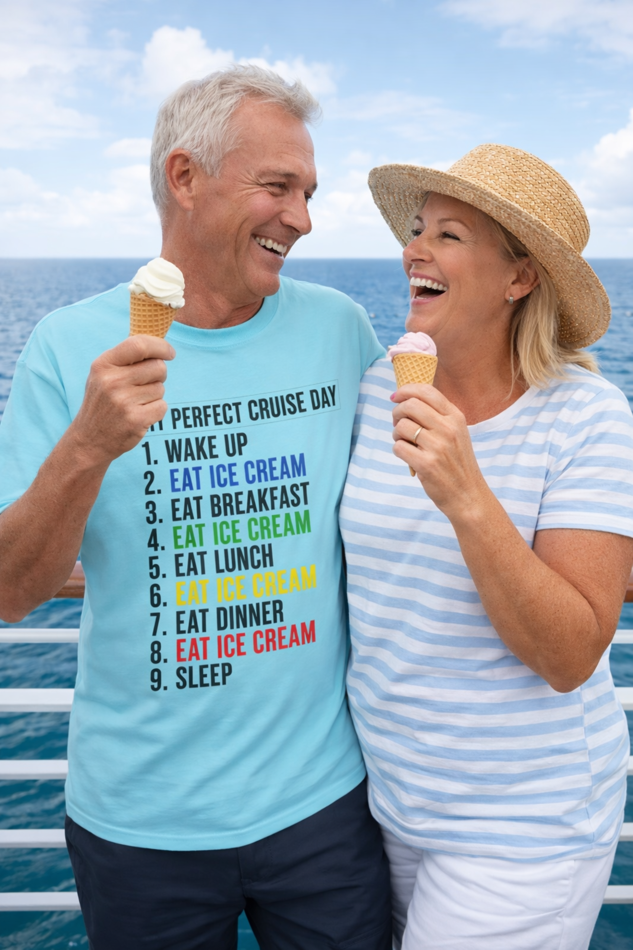 Cruise Day Ice Cream Schedule T-Shirt product thumbnail image Cruise Day Ice Cream Schedule T-Shirt product thumbnail image