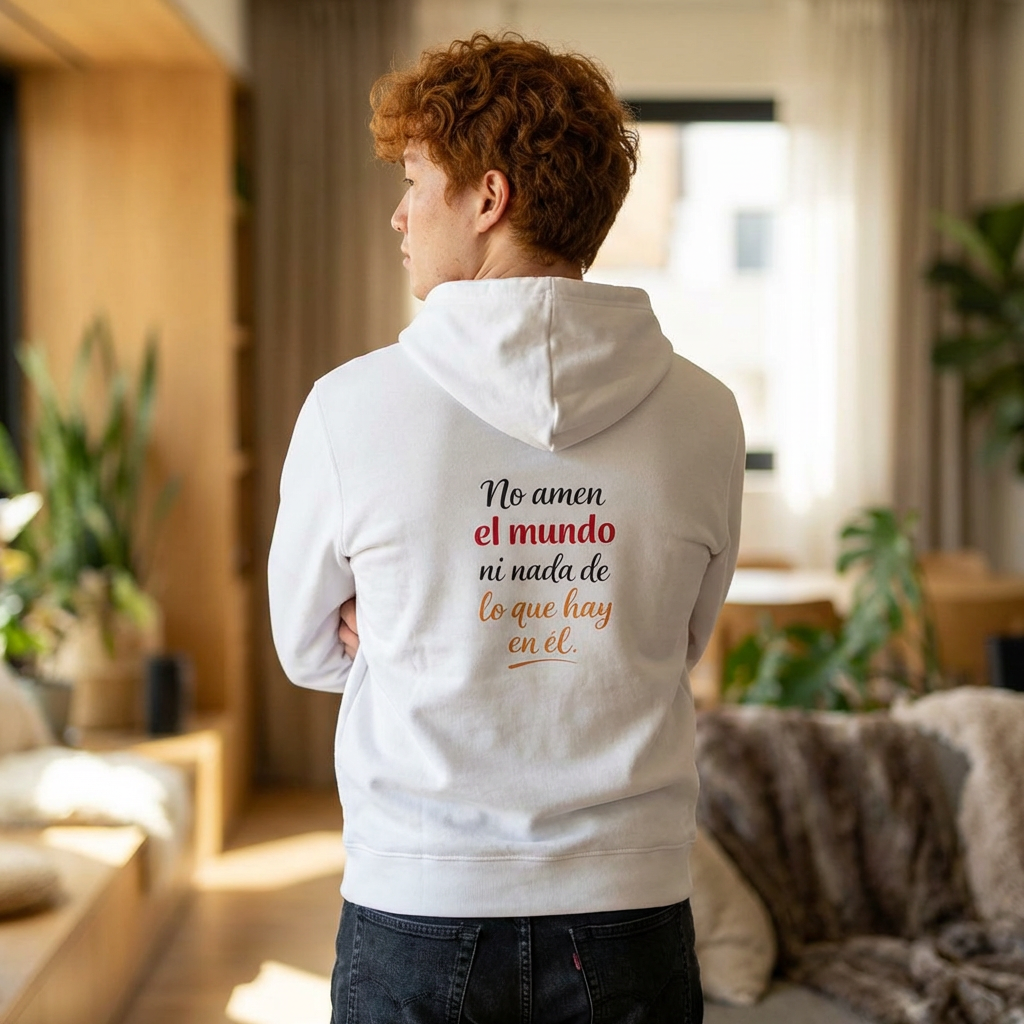 Church Time Hoodie — Cute Kids Illustration with Spanish Backquote