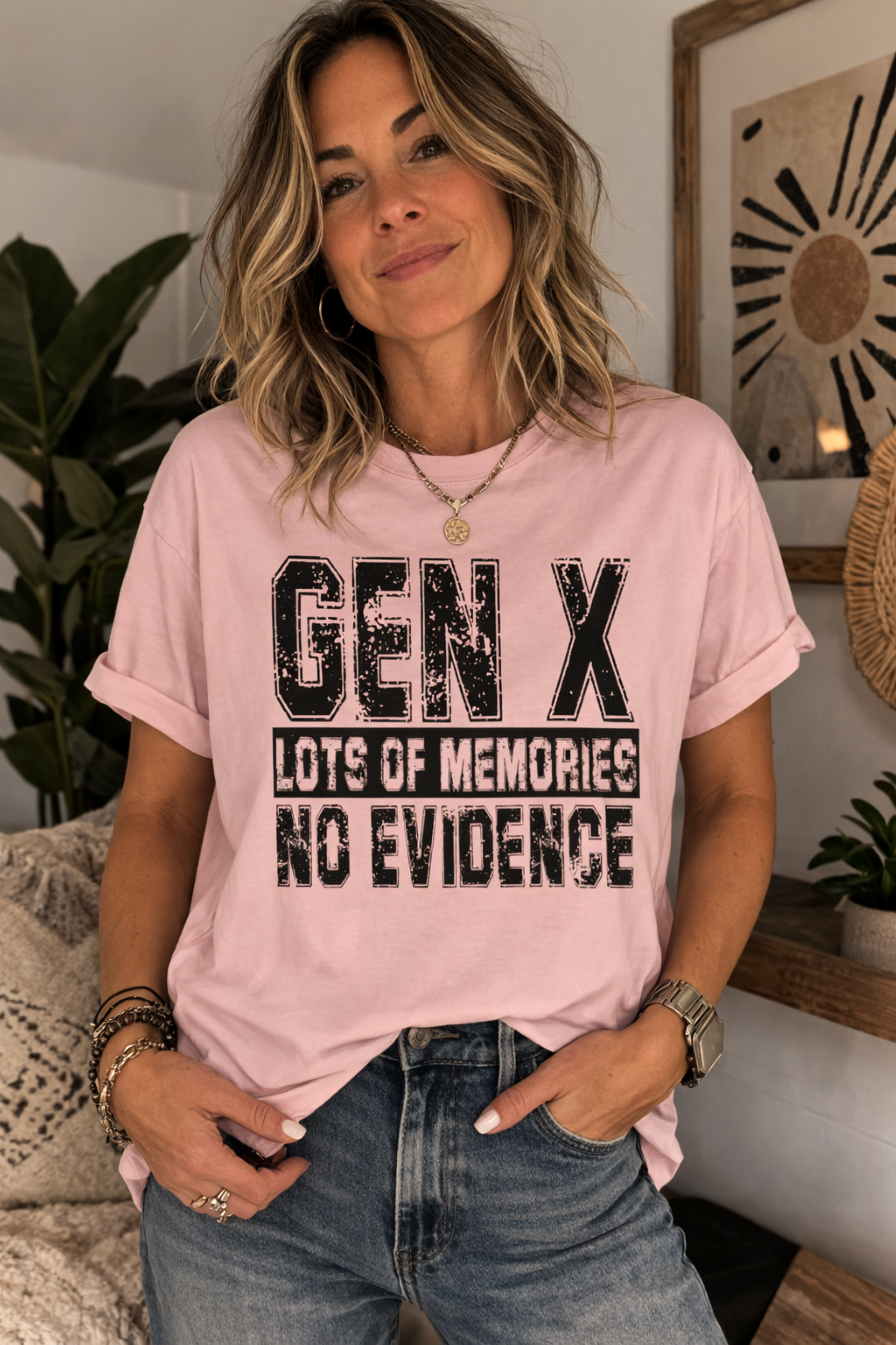 Gen X T-Shirt - "Gen X: Lots of Memories, No Evidence" Retro Graphic Tee