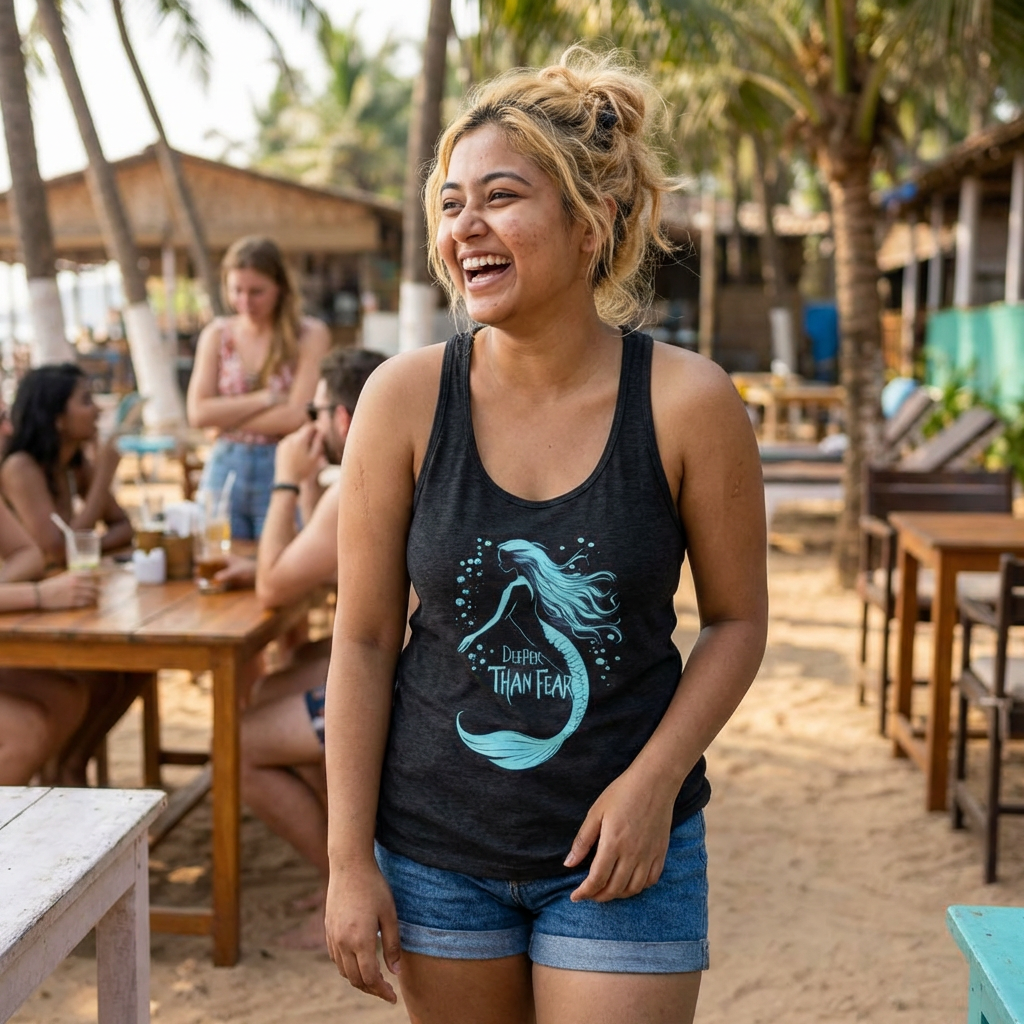 "Deeper Than Fear" Mermaid Tank – For the Bold & Soulful Explorer product thumbnail image "Deeper Than Fear" Mermaid Tank – For the Bold & Soulful Explorer product thumbnail image