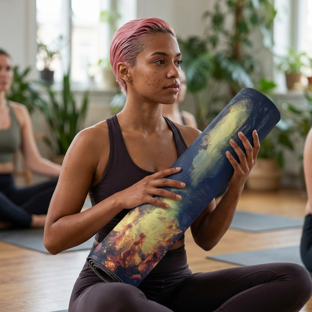 Fairy Hollow Rubber Yoga Mat - Dreamy Yoga Accessory for Serenity and Meditation product thumbnail image