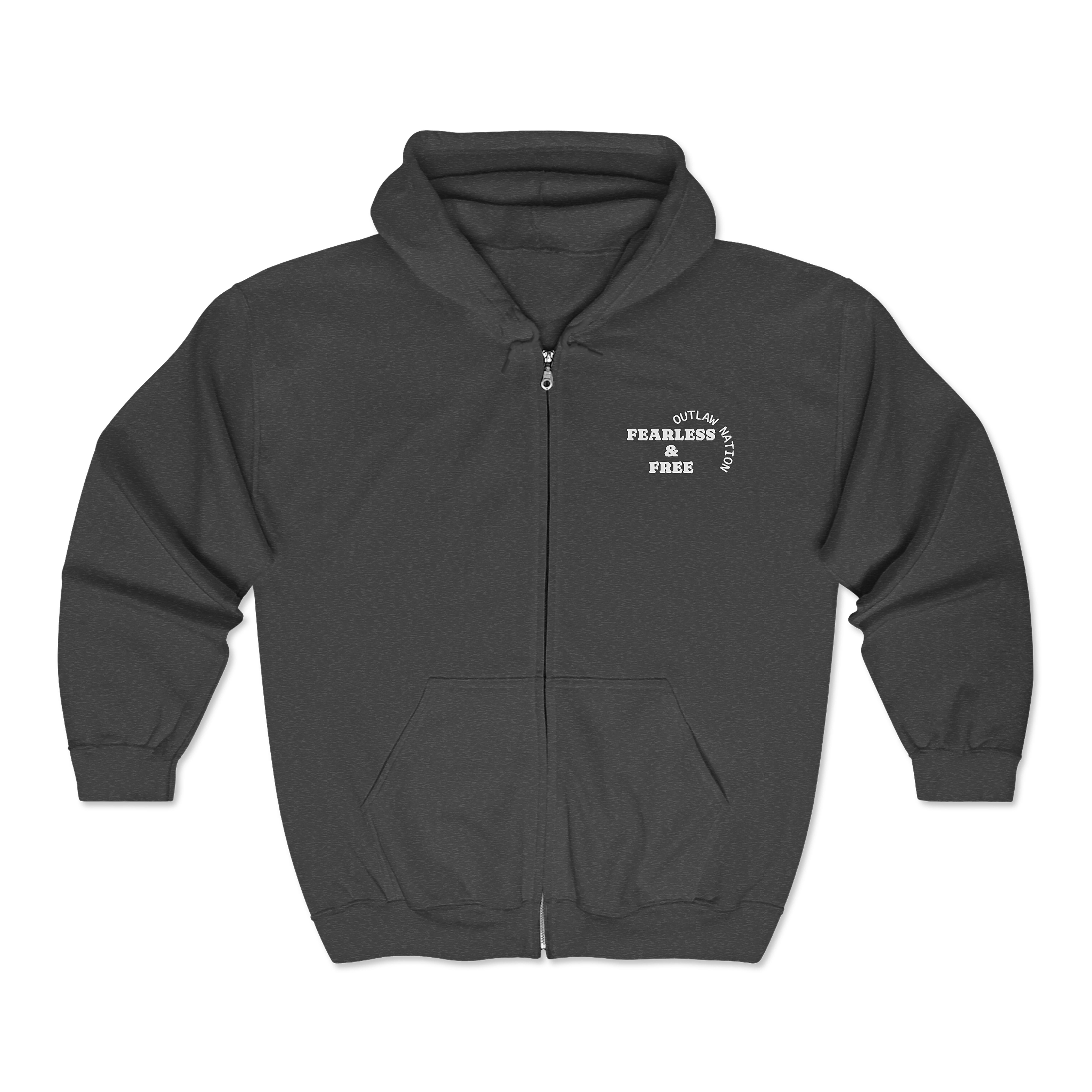 White Cross Fearless &amp; Free Outlaw Nation Zip Hoodie product thumbnail image