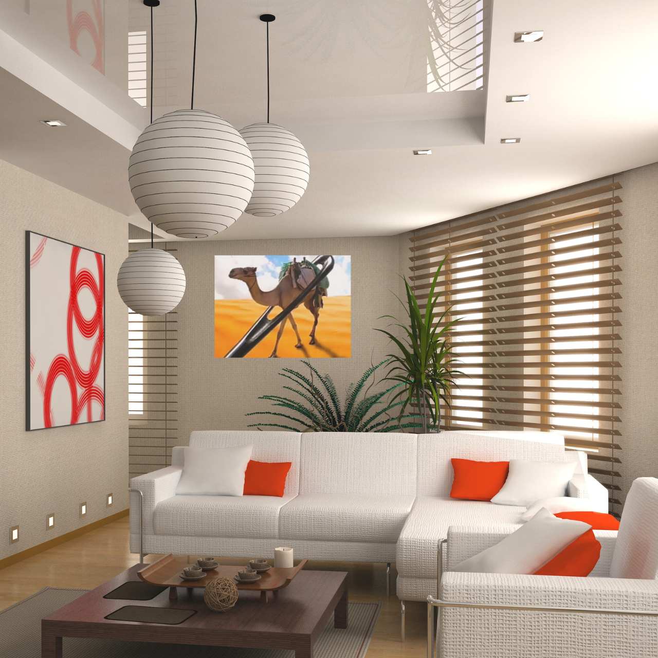 A Bold Reminder of What Truly Matters, Modern Scripture Art  Matthew 19:24 " product thumbnail image