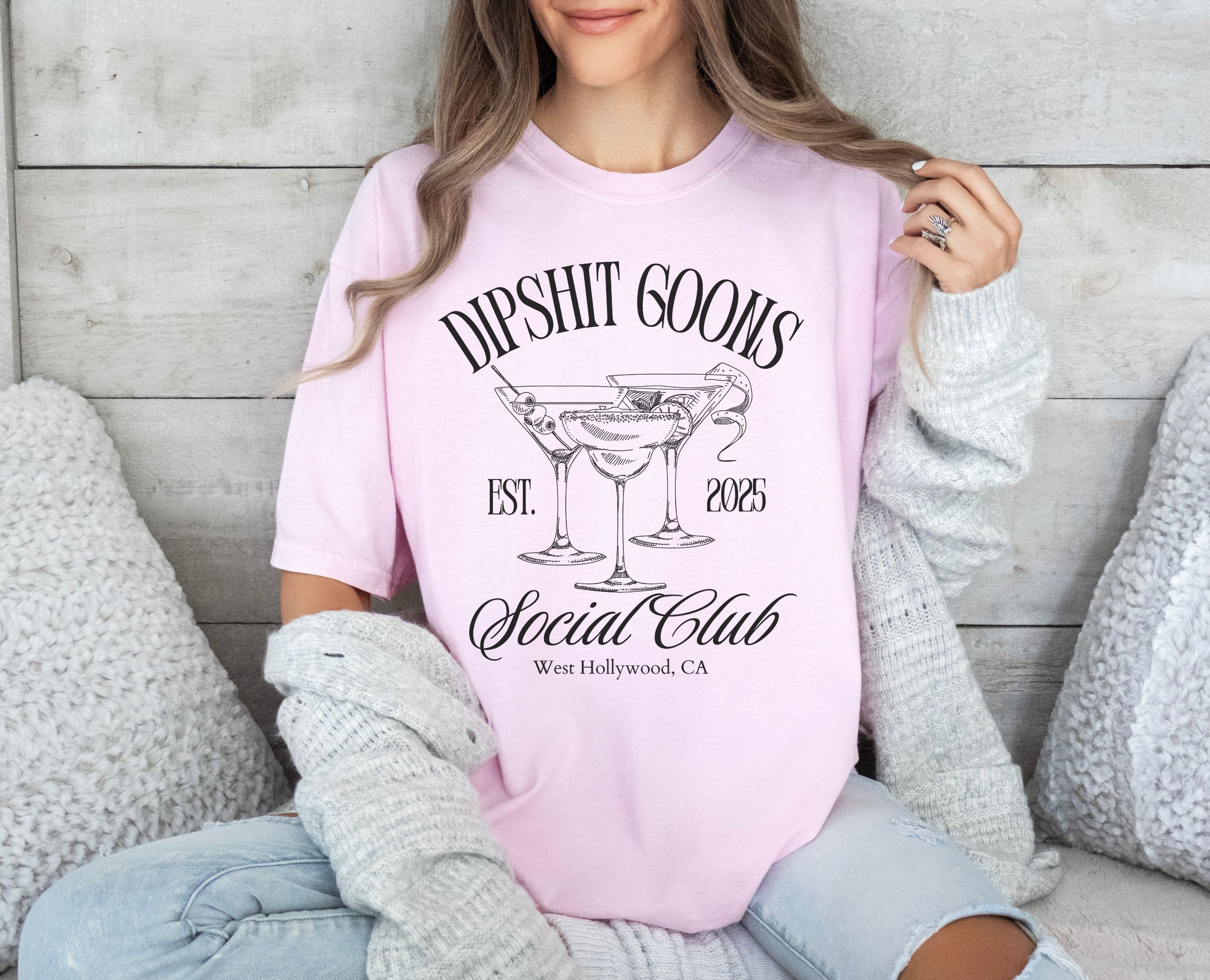 Fun Dipshit Goons Social Club CC tee