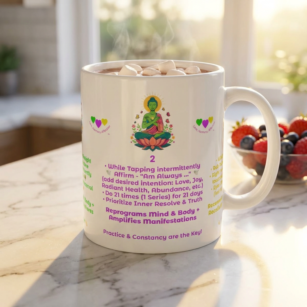 Manifestation Technique, the Power of Affirmations, Unity Edition | Meditation Zen Ceramic Mug (11oz, 15oz) product thumbnail image