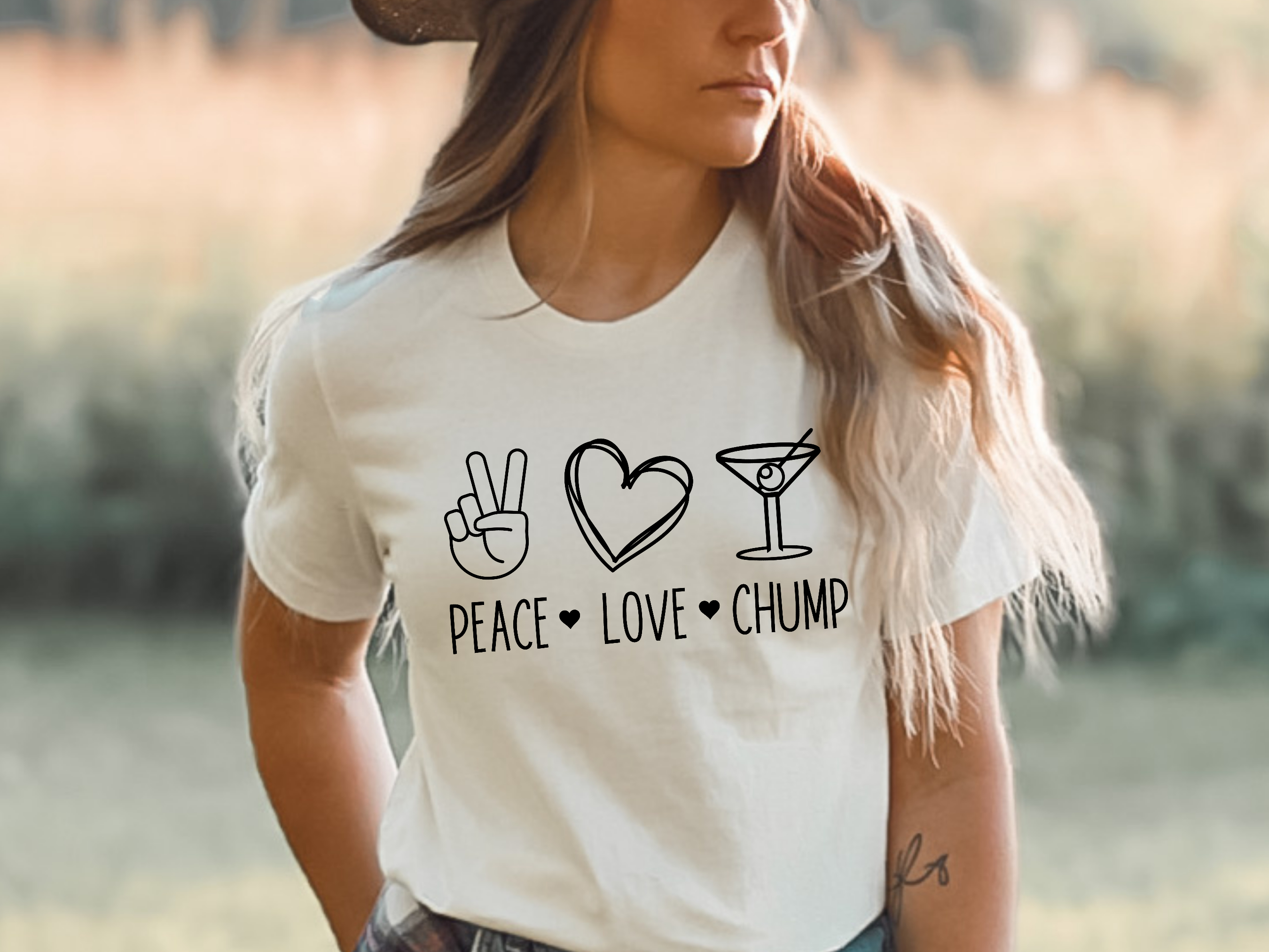Peace Love Chump B&amp;C Soft Tee