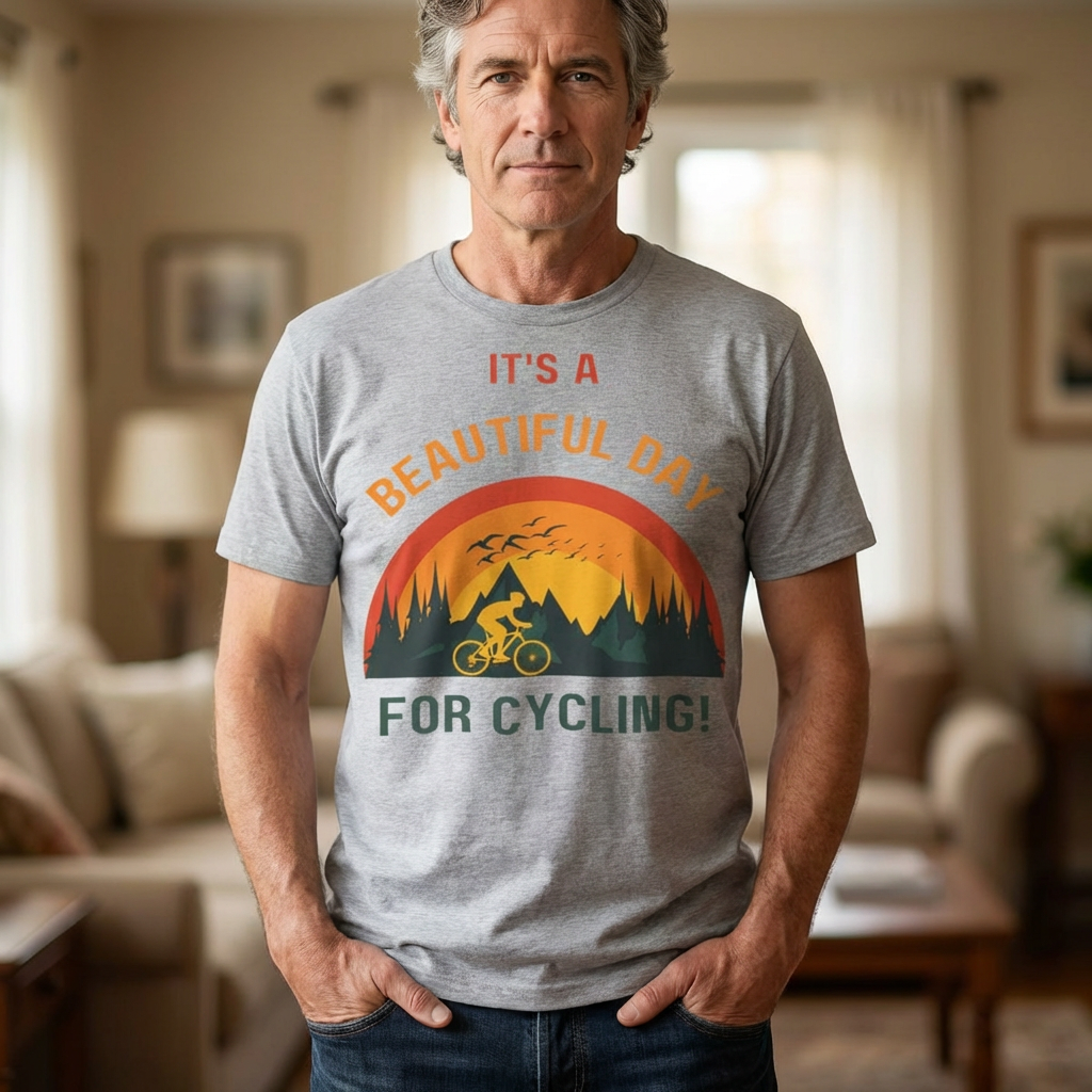 It's a Beautiful Day for Cycling T‑Shirt product thumbnail image It's a Beautiful Day for Cycling T‑Shirt product thumbnail image