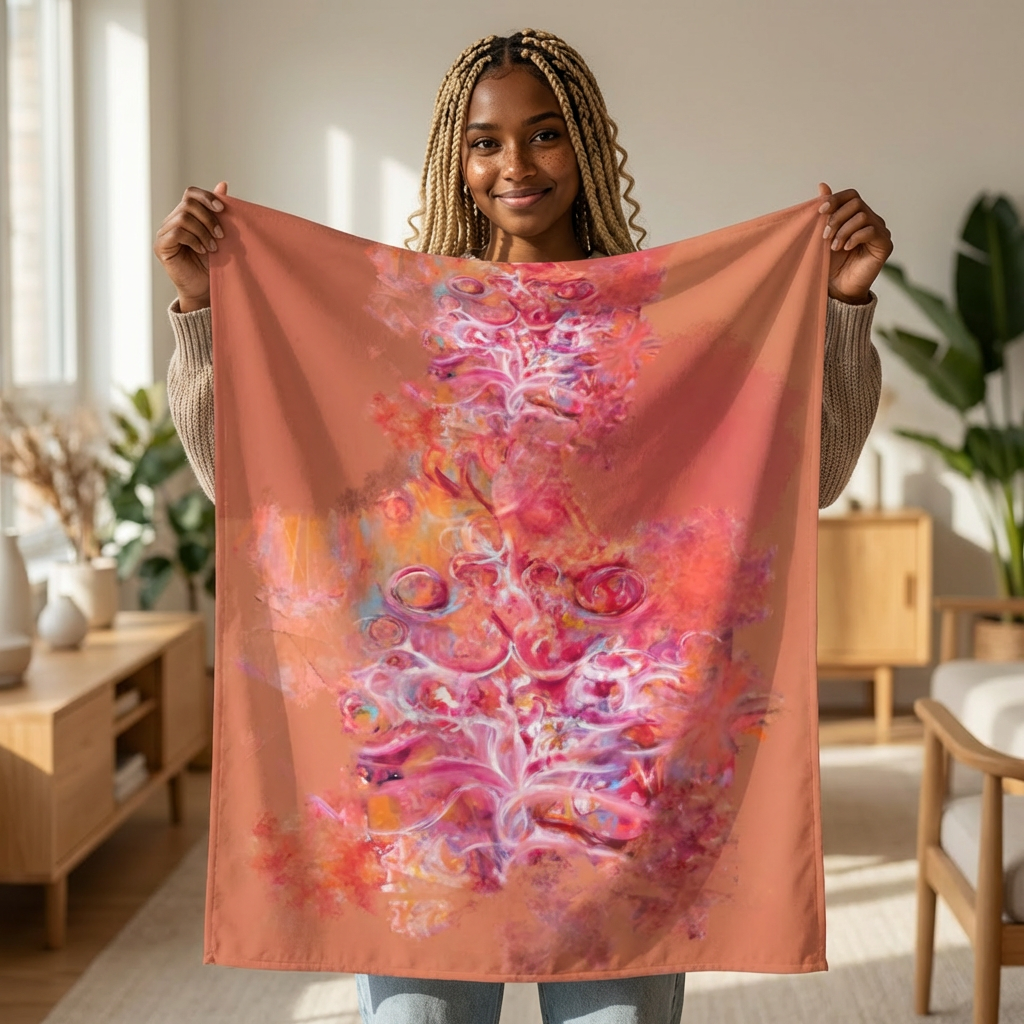 Vintage Romantic Wall Tapestry — Floral Boho Bedroom Decor
