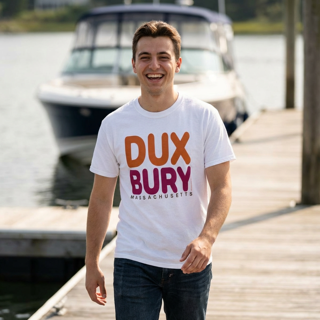 Duxbury Massachusetts Retro Bold Color Tee - not dollar store junk, our shirts are 100% heavy cotton you'll wear over and over - FREE SHIPPING. product thumbnail image Duxbury Massachusetts Retro Bold Color Tee - not dollar store junk, our shirts are 100% heavy cotton you'll wear over and over - FREE SHIPPING. product thumbnail image