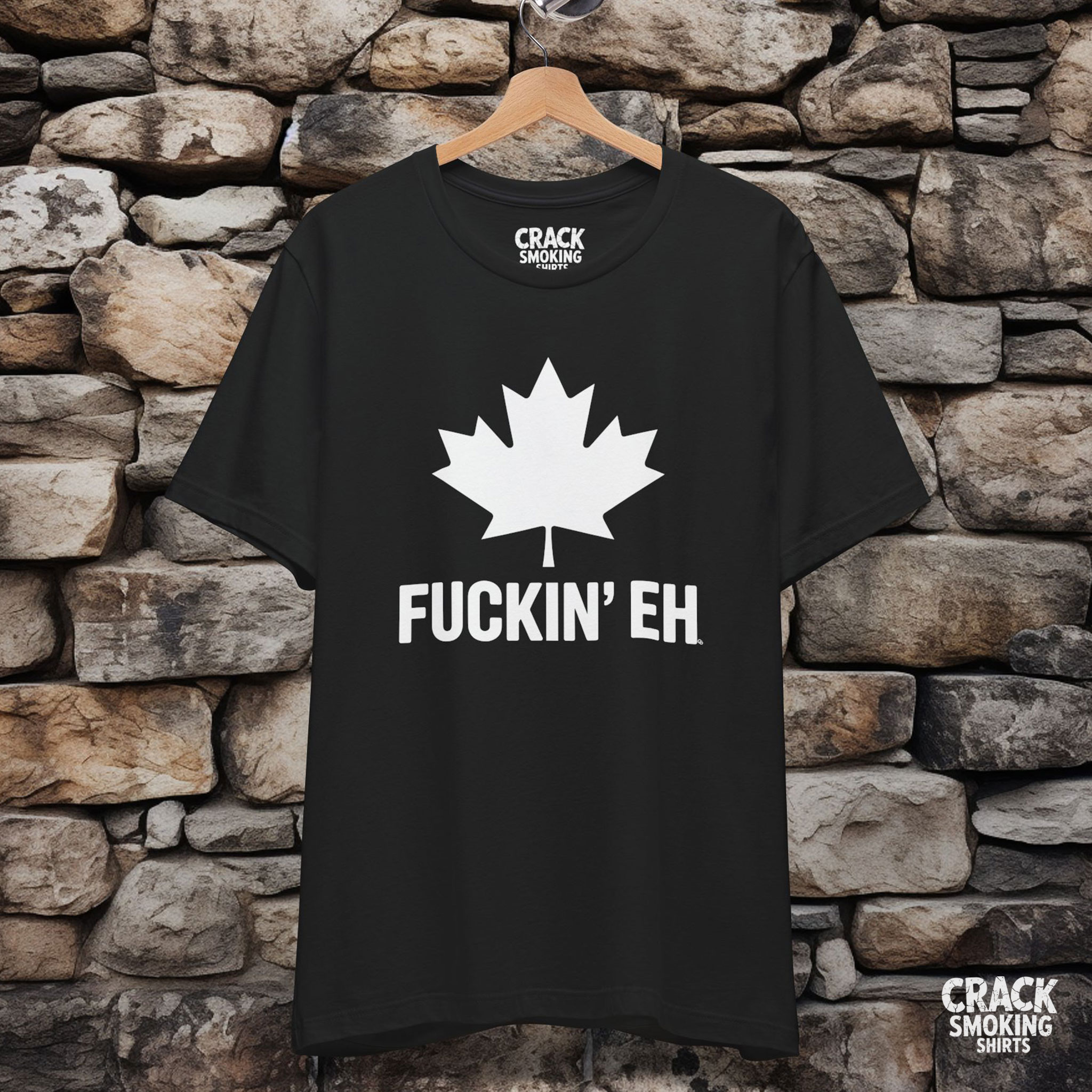 Fuckin’ Eh – Funny Canadian Maple Leaf Humor Unisex T-Shirt product thumbnail image Fuckin’ Eh – Funny Canadian Maple Leaf Humor Unisex T-Shirt product thumbnail image