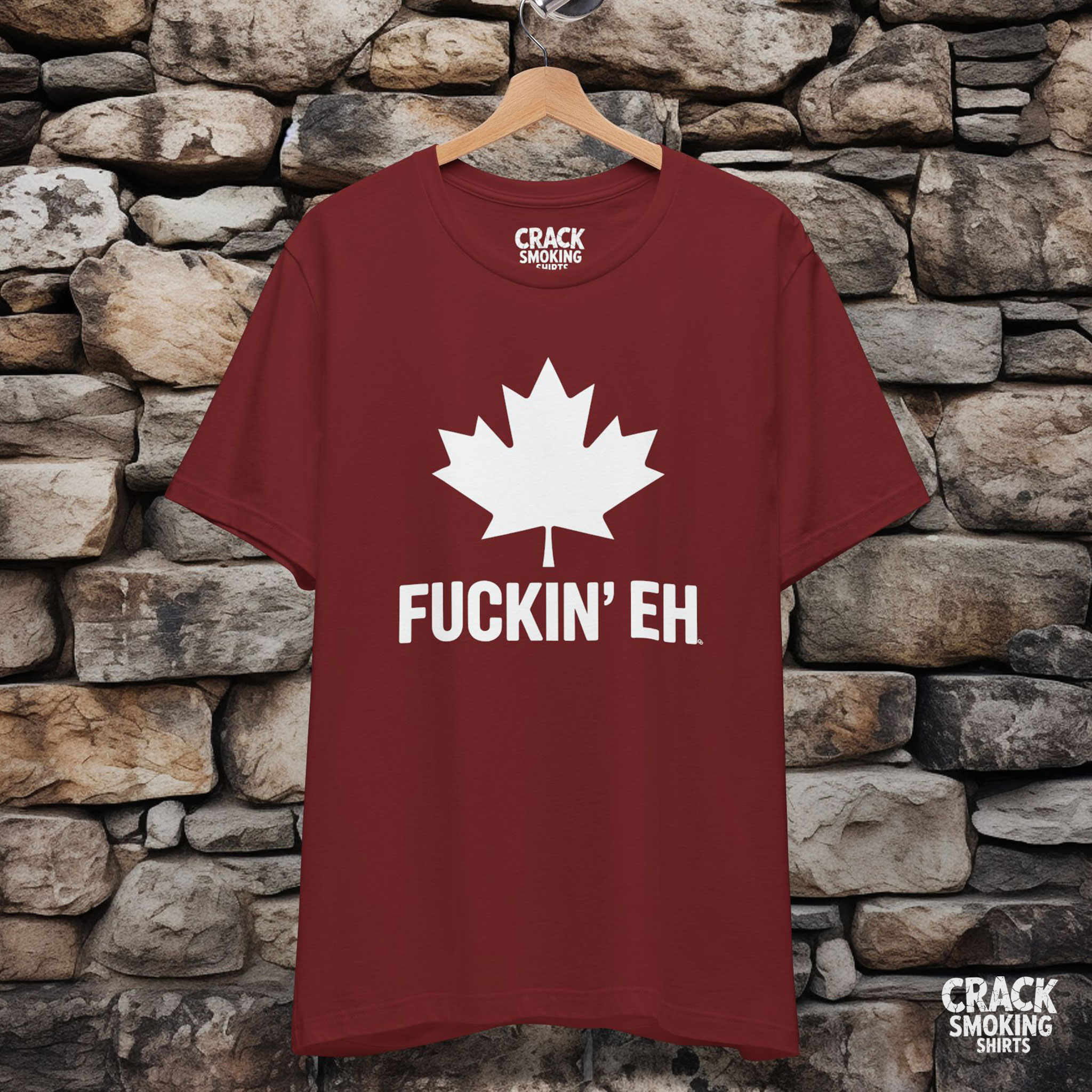 Fuckin’ Eh – Funny Canadian Maple Leaf Humor Unisex T-Shirt product thumbnail image