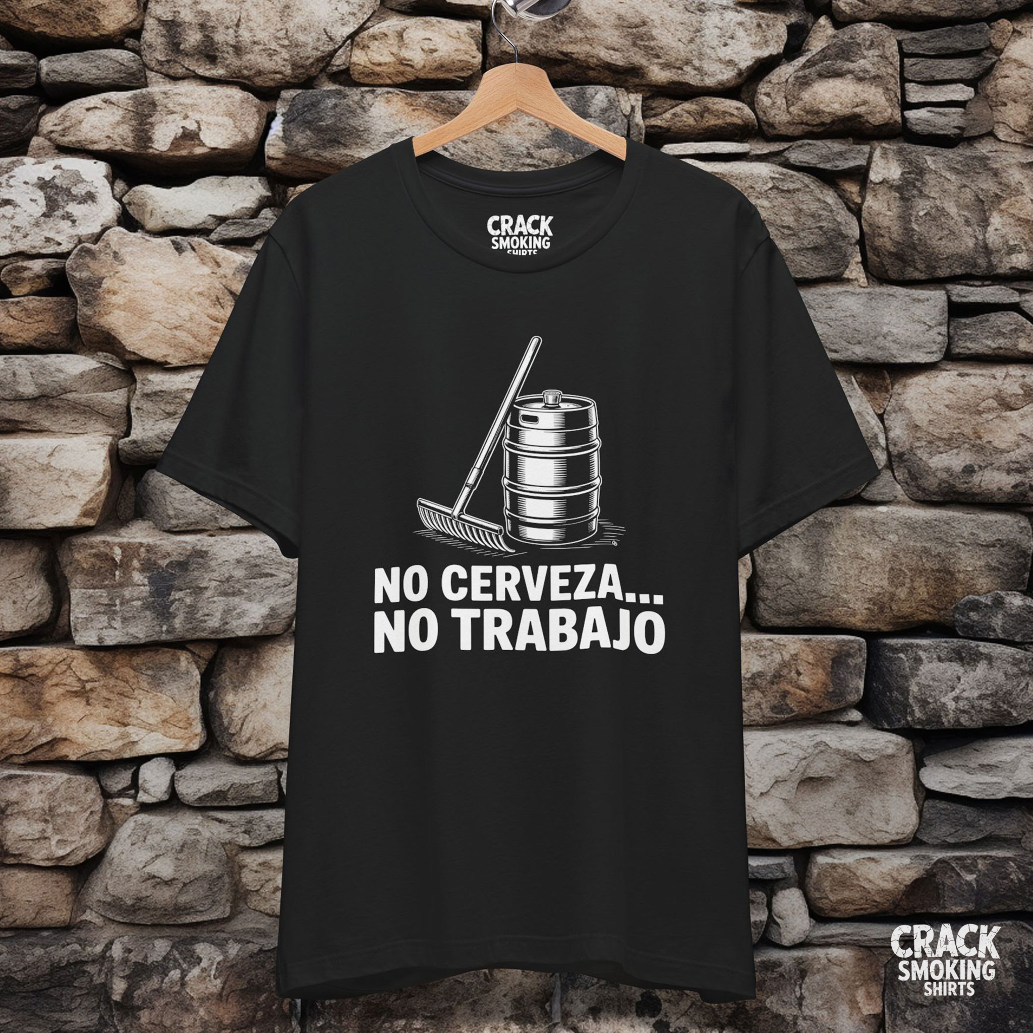 No Cerveza No Trabajo – Funny Spanish Beer Worker Humor Unisex T-Shirt product thumbnail image No Cerveza No Trabajo – Funny Spanish Beer Worker Humor Unisex T-Shirt product thumbnail image