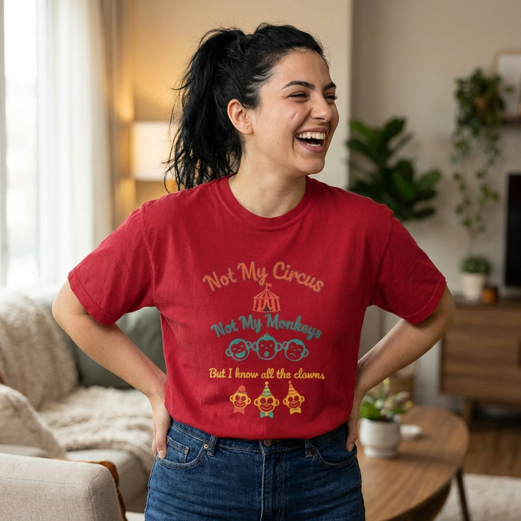 Not My Circus Not My Monkeys T-Shirt — Funny Circus Graphic Tee