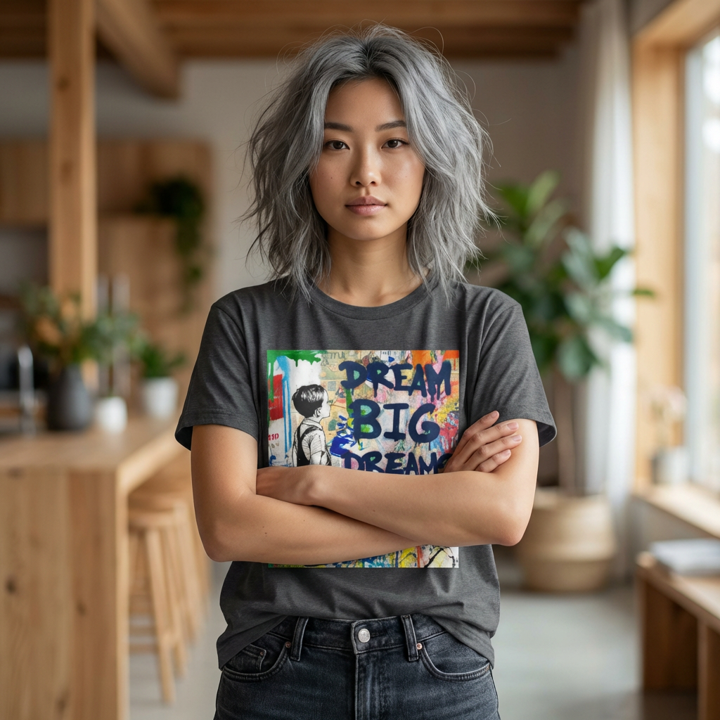Dream Big Dreams T-Shirt — Inspirational Graffiti Street Art Tee