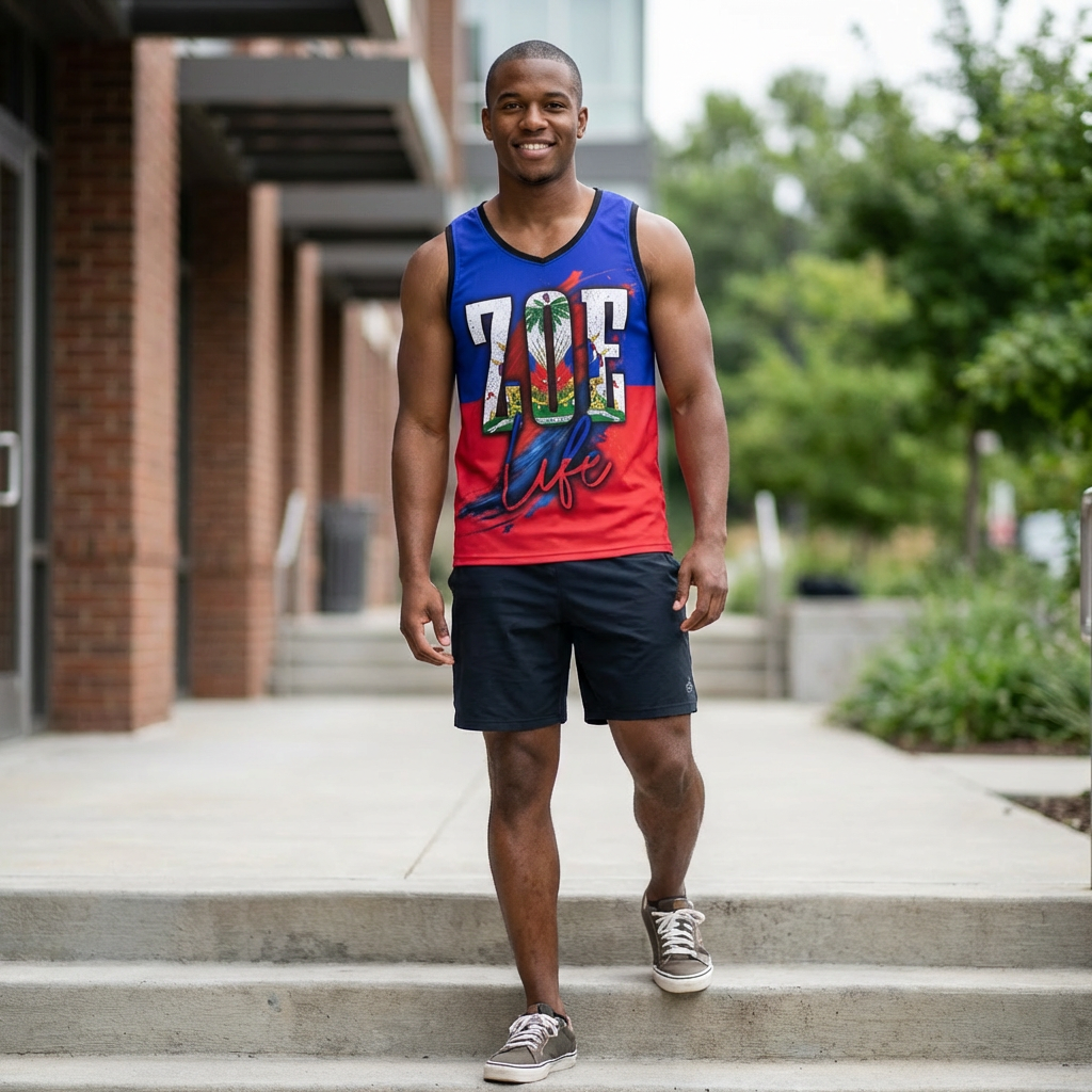 Haitian Pride ZOE Life Basketball Jersey II product thumbnail image Haitian Pride ZOE Life Basketball Jersey II product thumbnail image