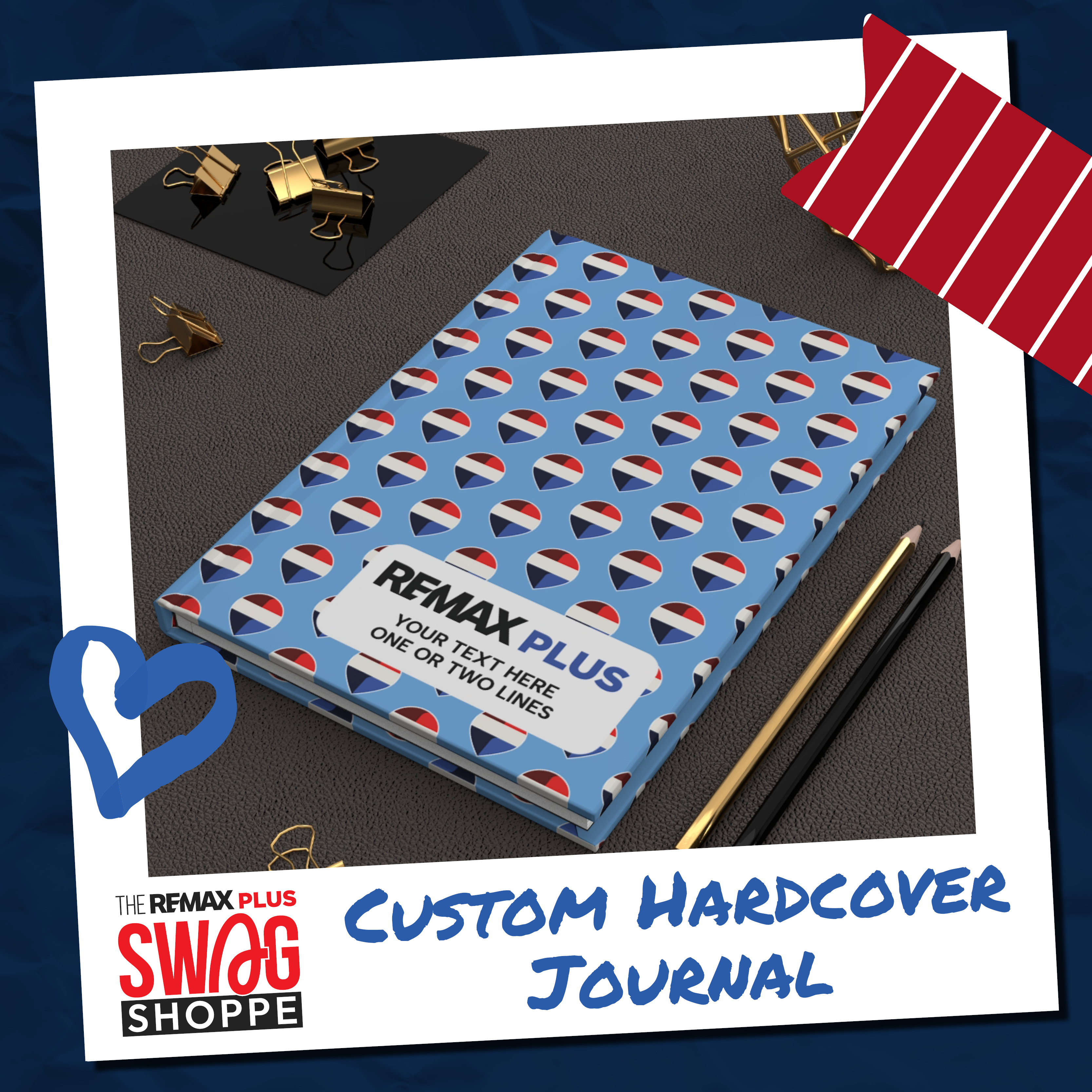 Custom REMAX Plus Pattern: Hardcover Journal Matte